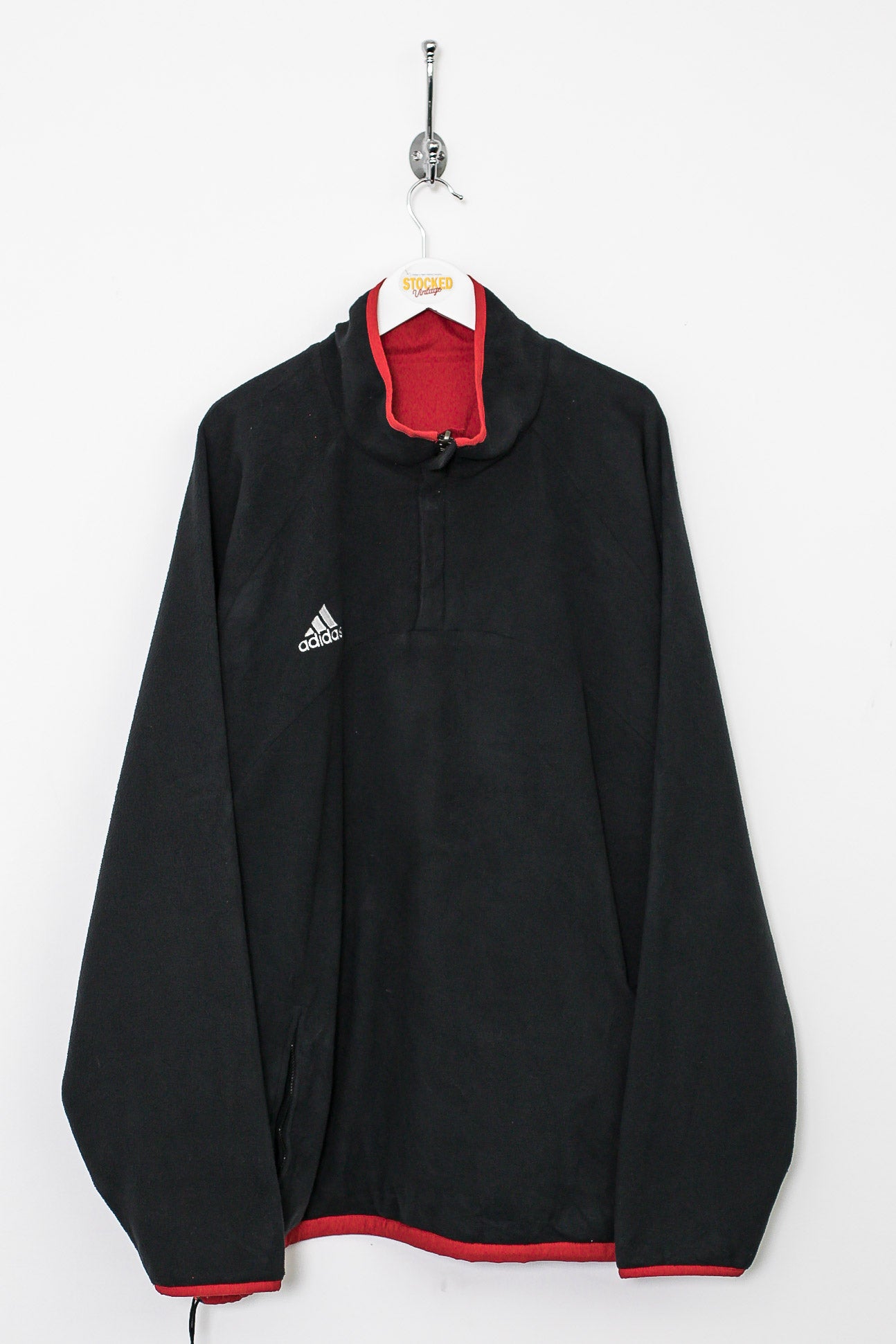 Vintage adidas discount fleece quarter zip