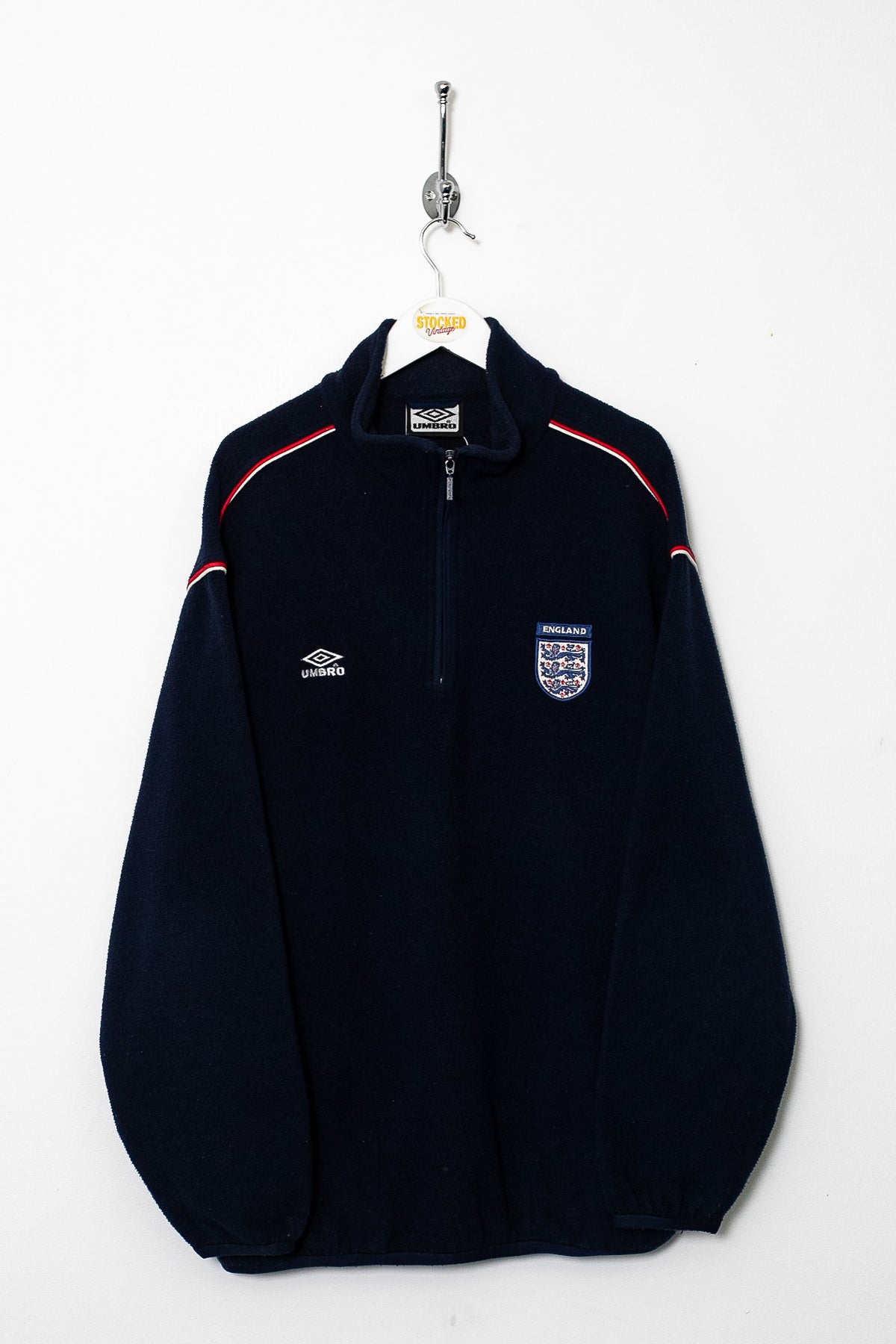 00s Umbro England 1/4 Zip Fleece (L)