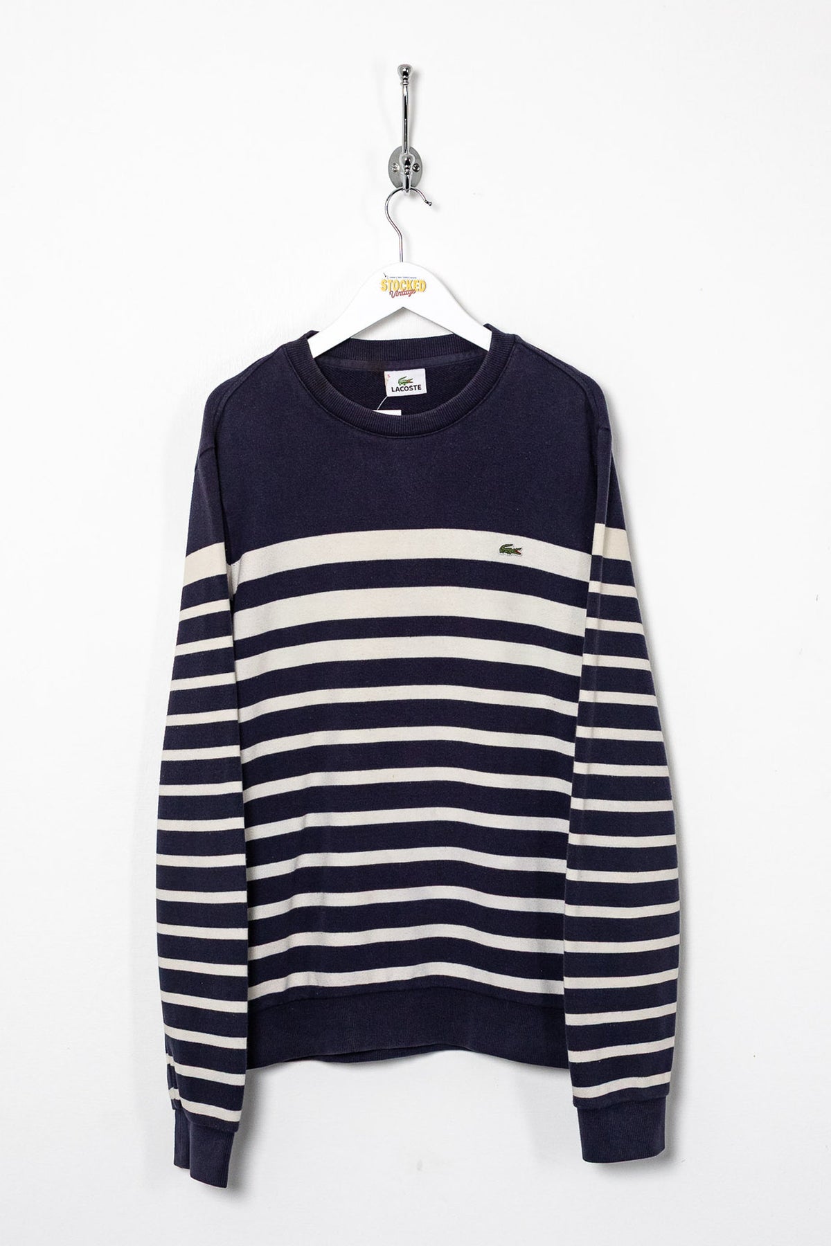 00s Lacoste Striped Sweatshirt (M)