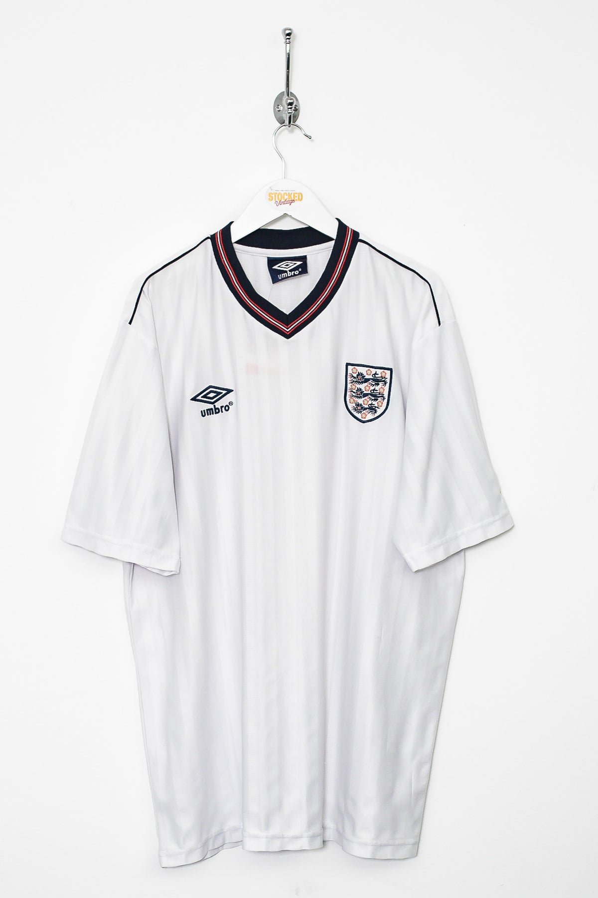 Umbro England 1986 Reissue Shirt (XL) – Stocked Vintage