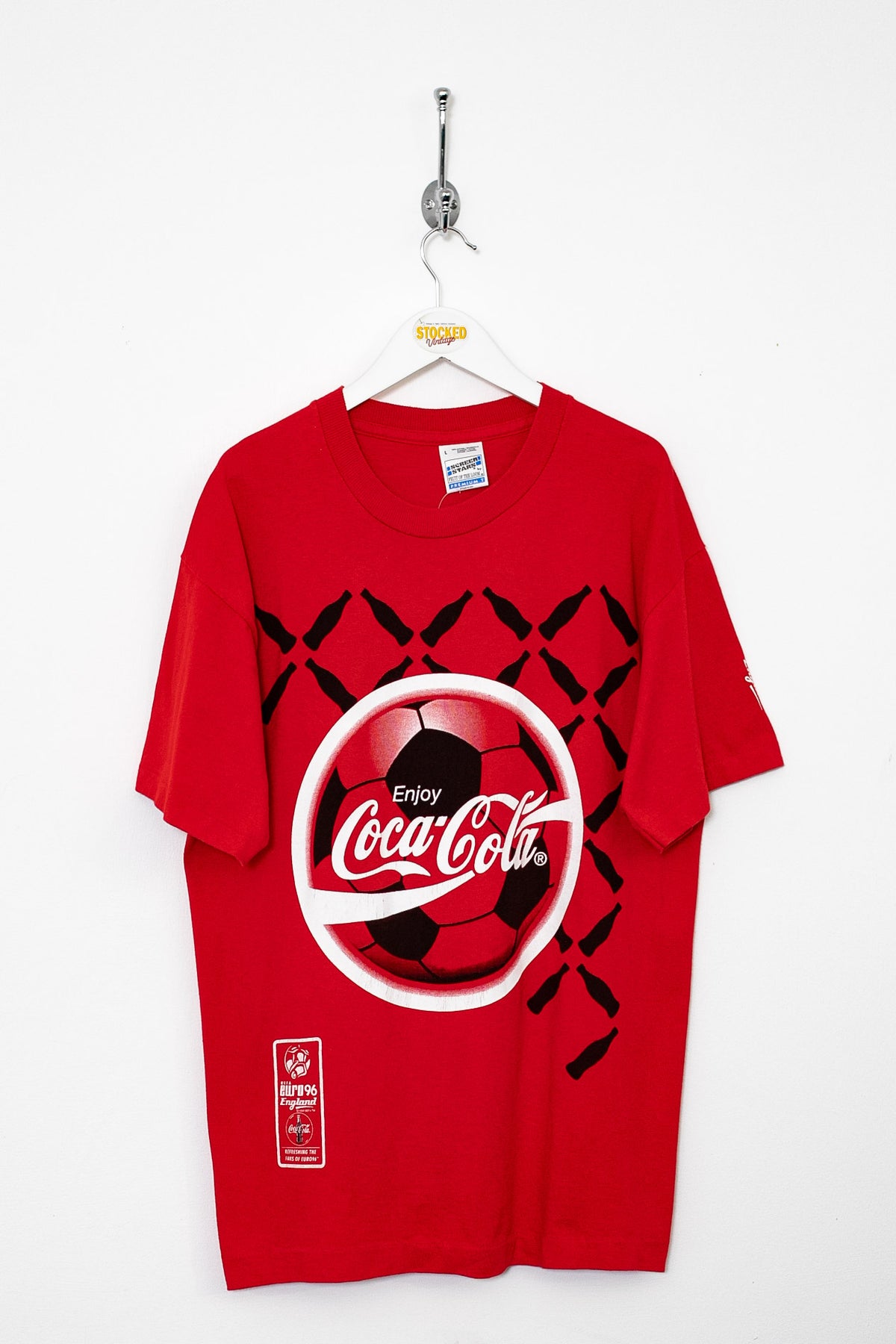 1996 Euros Coca Cola Single Stitch Tee (L)