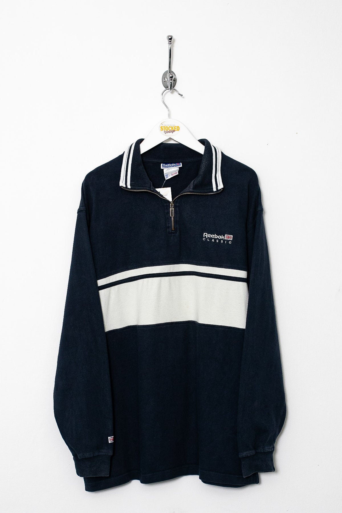 00s Reebok 1/4 Zip Sweatshirt (M)