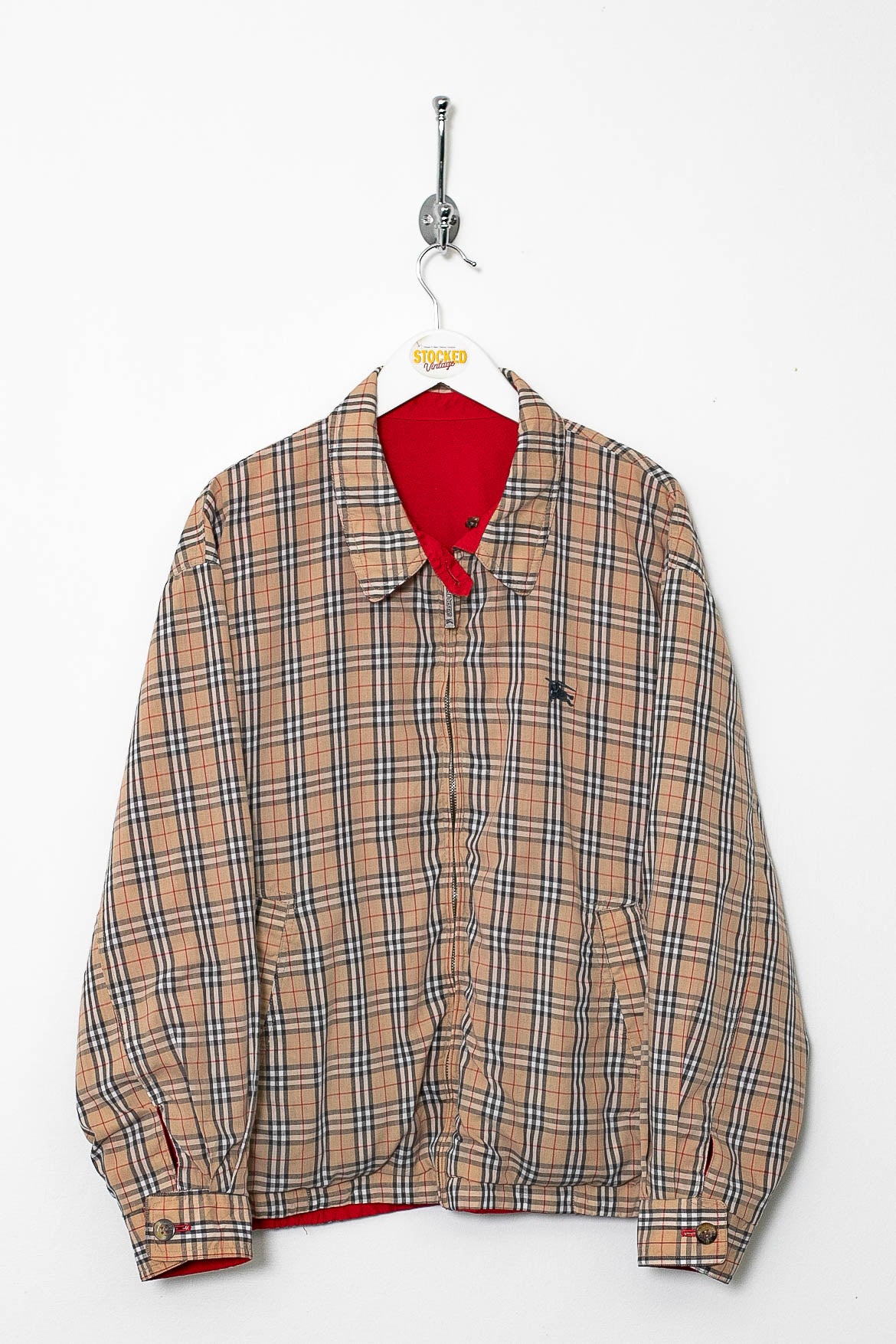 90s Burberry Nova Check Reversible Jacket (M)