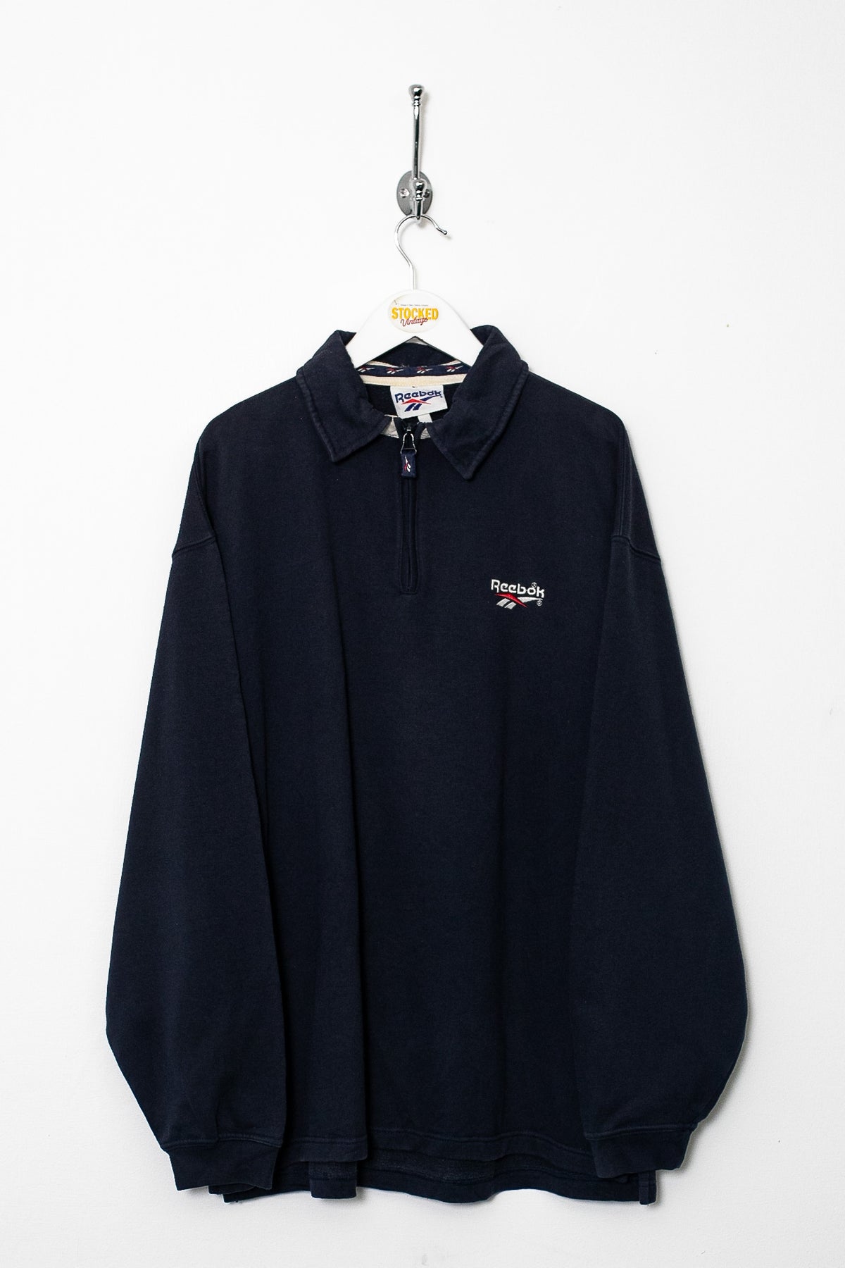 00s Reebok 1/4 Zip Sweatshirt (L)