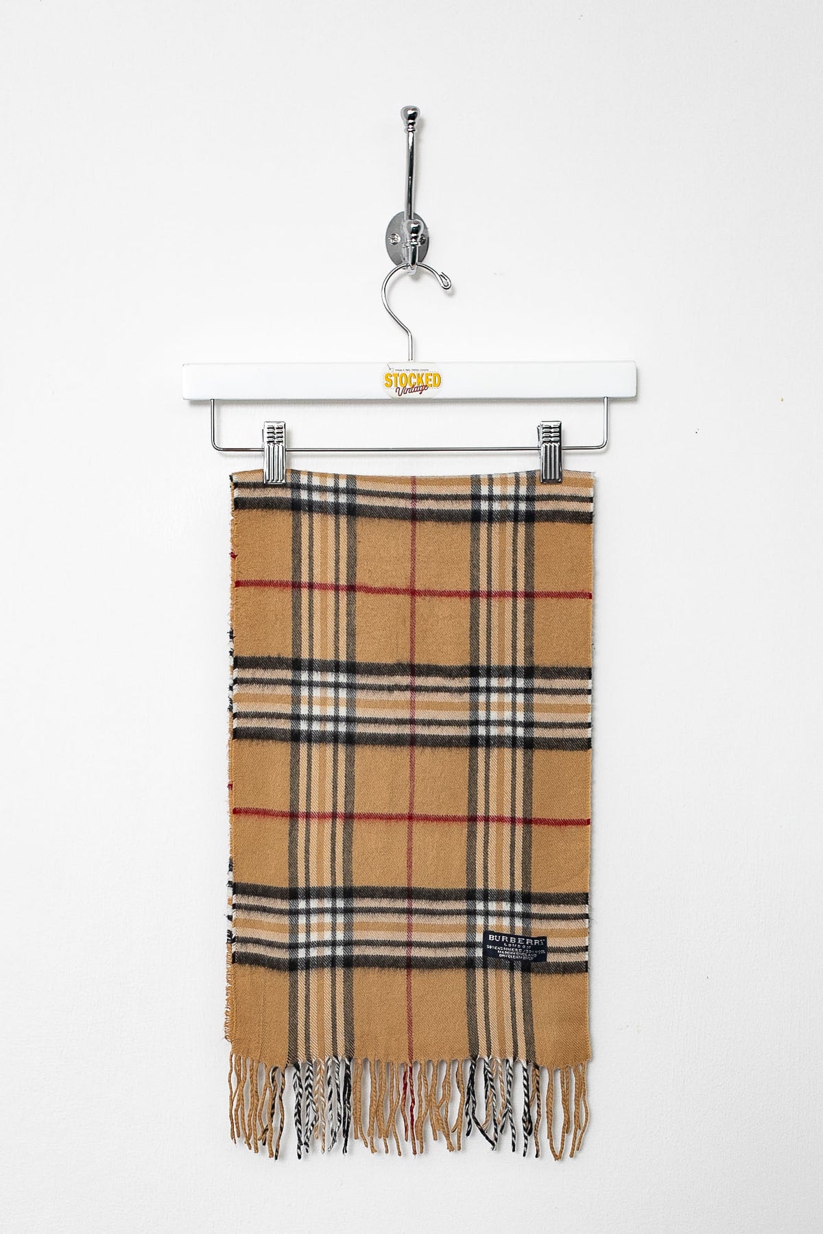 00s Burberry Nova Check Cashmere Scarf