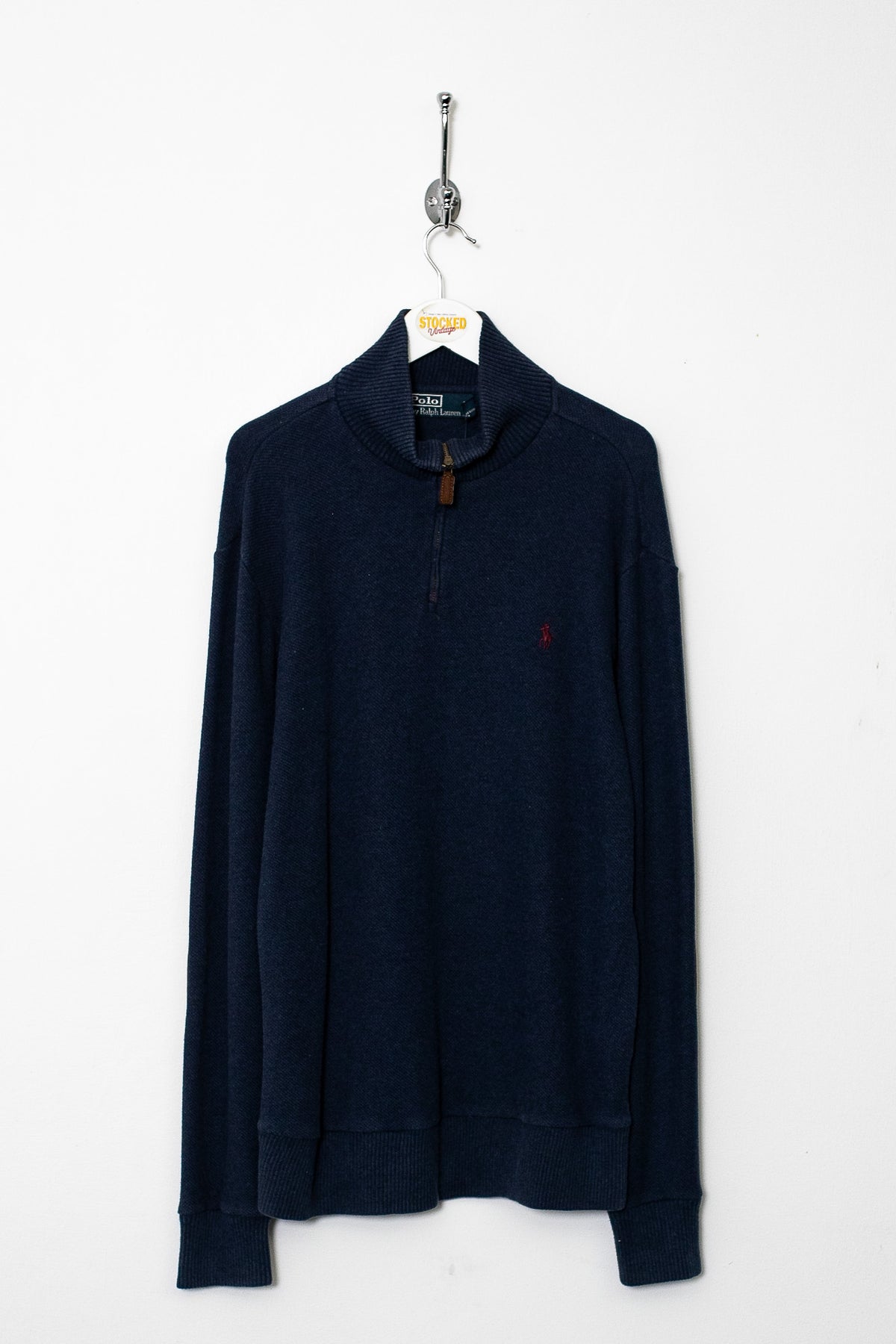 00s Ralph Lauren 1/4 Zip Knit Jumper (M)