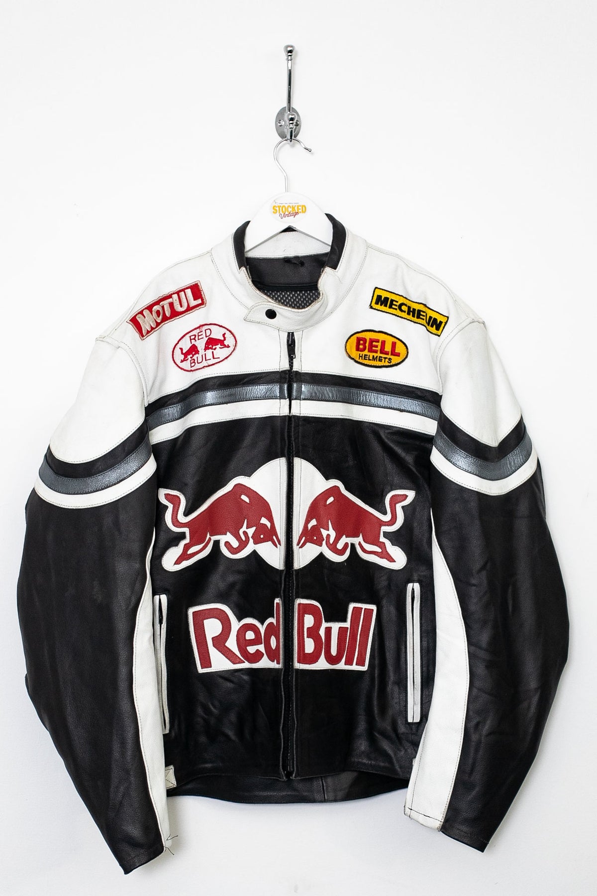 Rare 90s Red Bull Racing Leather Jacket (M)