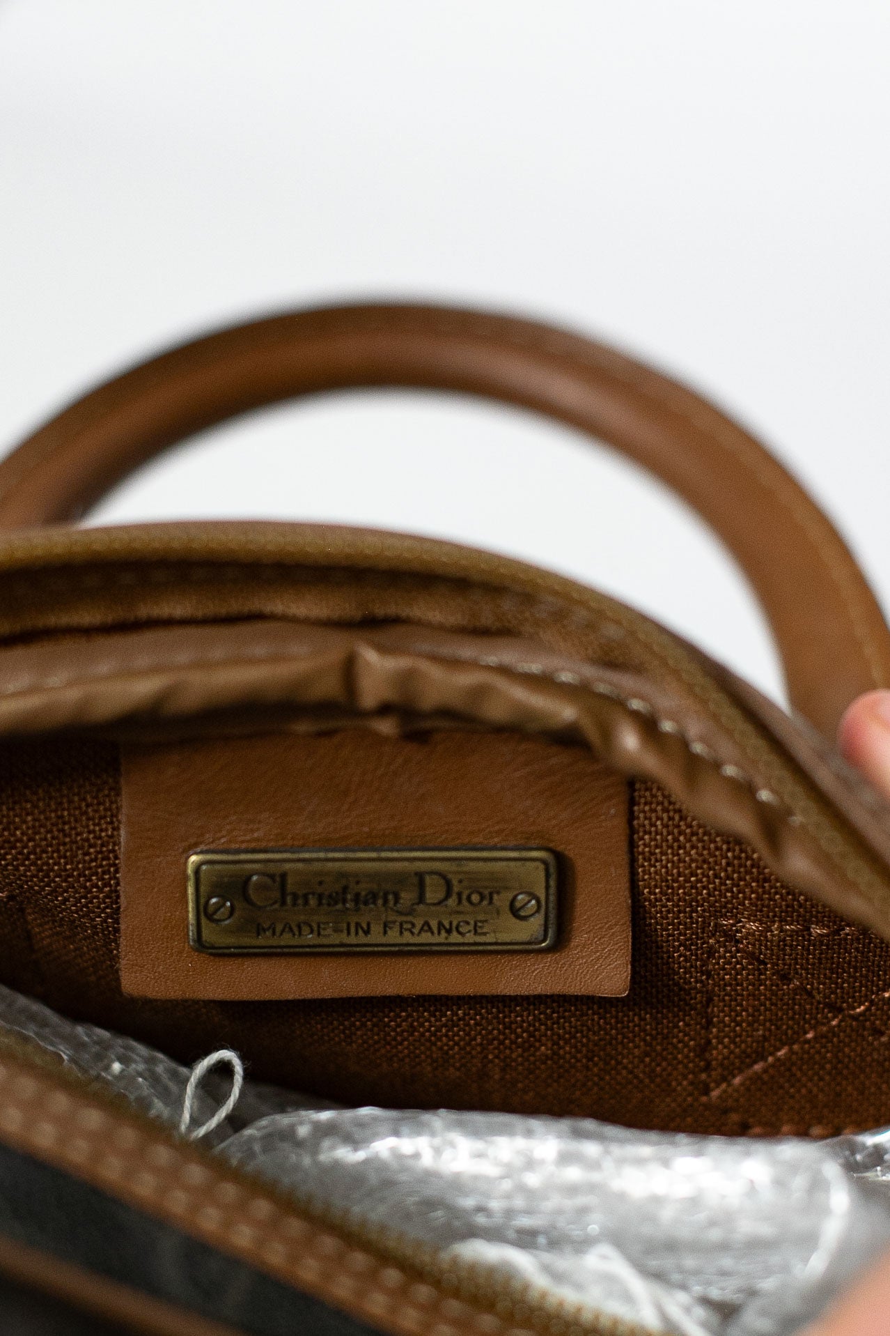 90s Christian Dior Monogram Honeycomb Boston Bag – Stocked