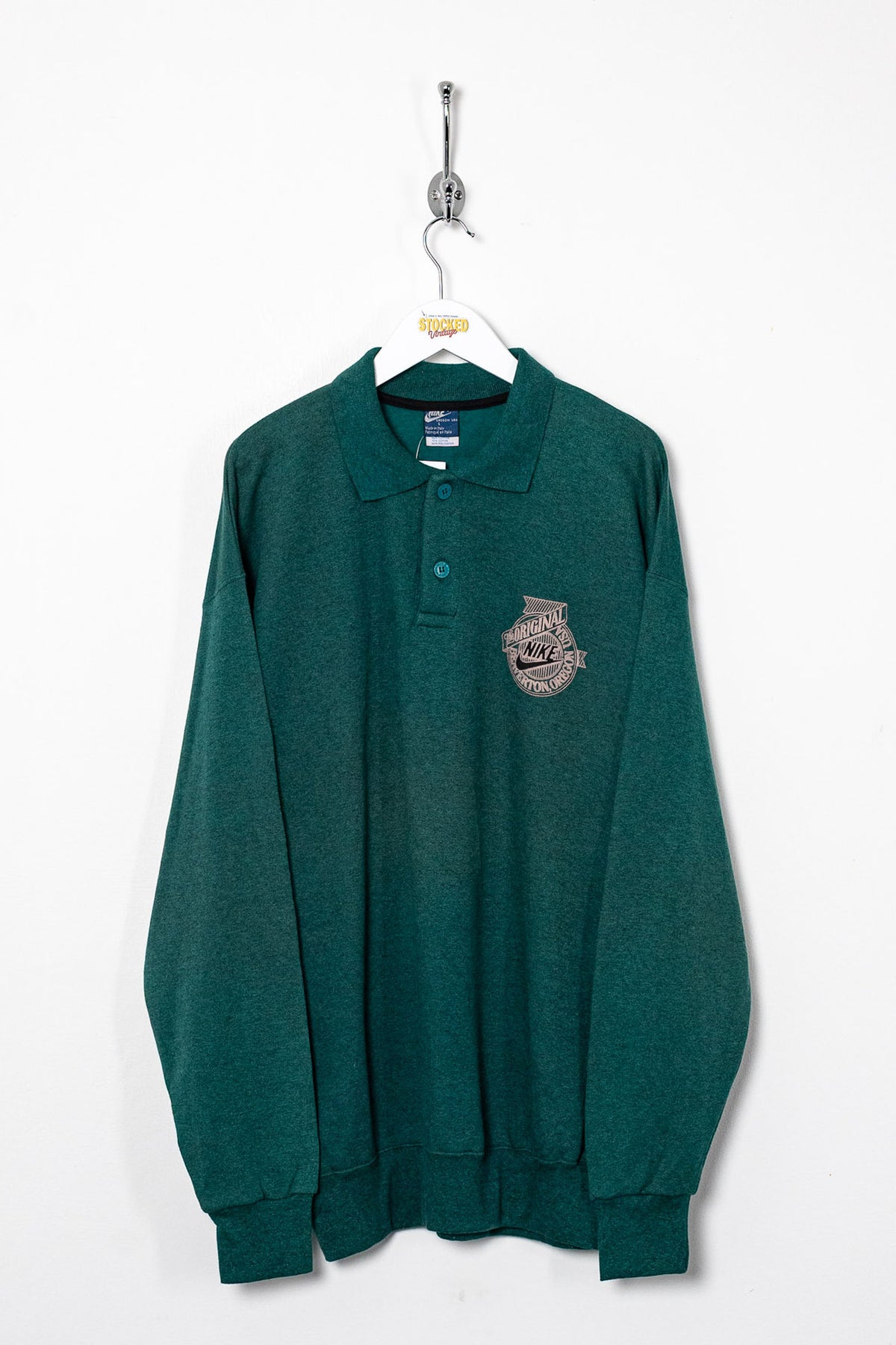 90s Nike Collared Sweatshirt (L)