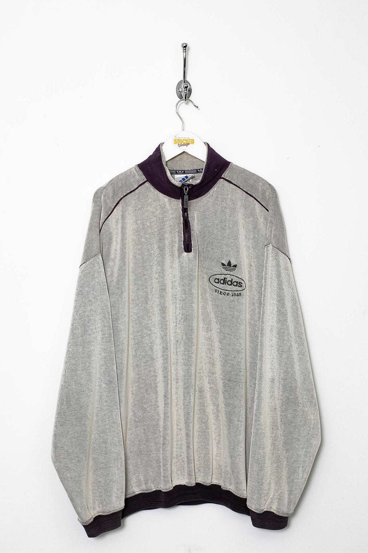 90s Adidas 1/4 Zip Sweatshirt (XL)