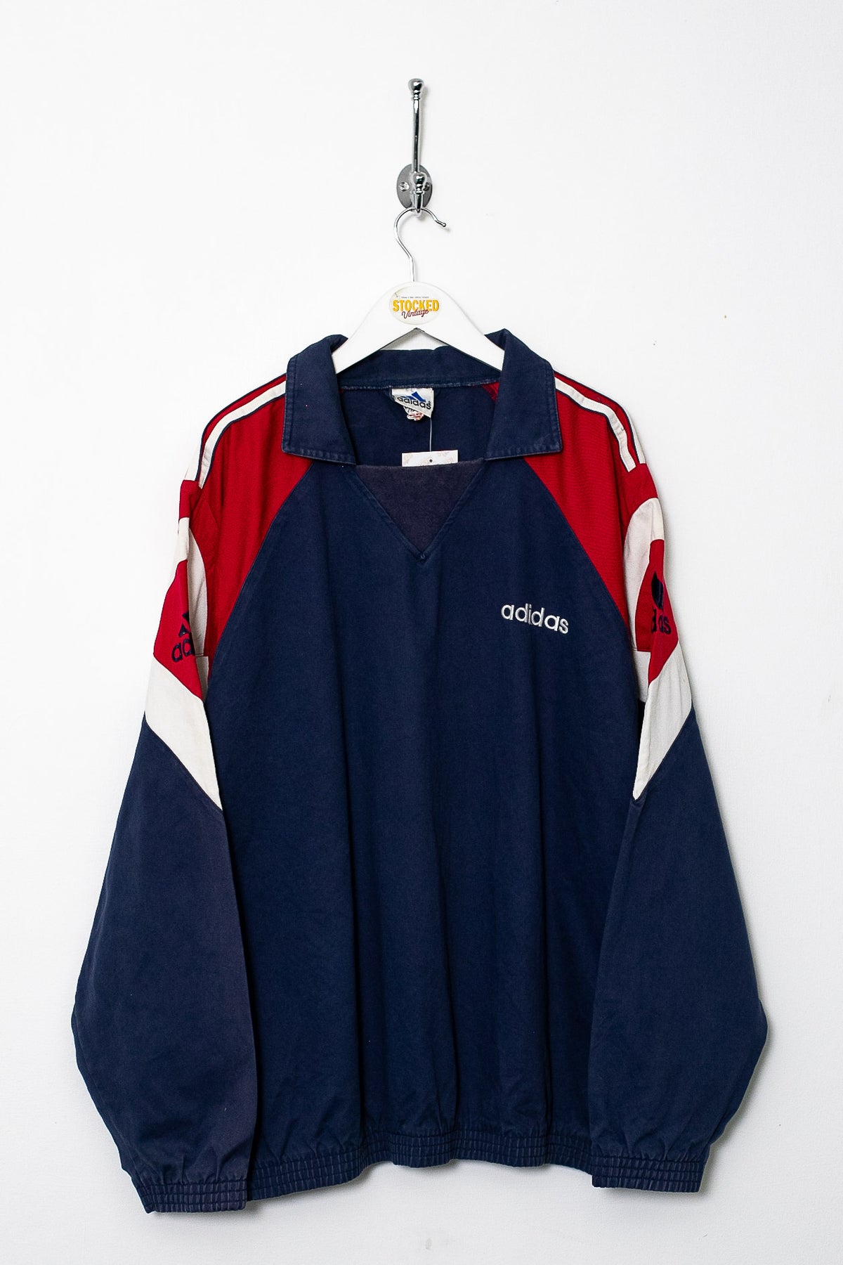 90s Adidas Drill Pullover (XL)