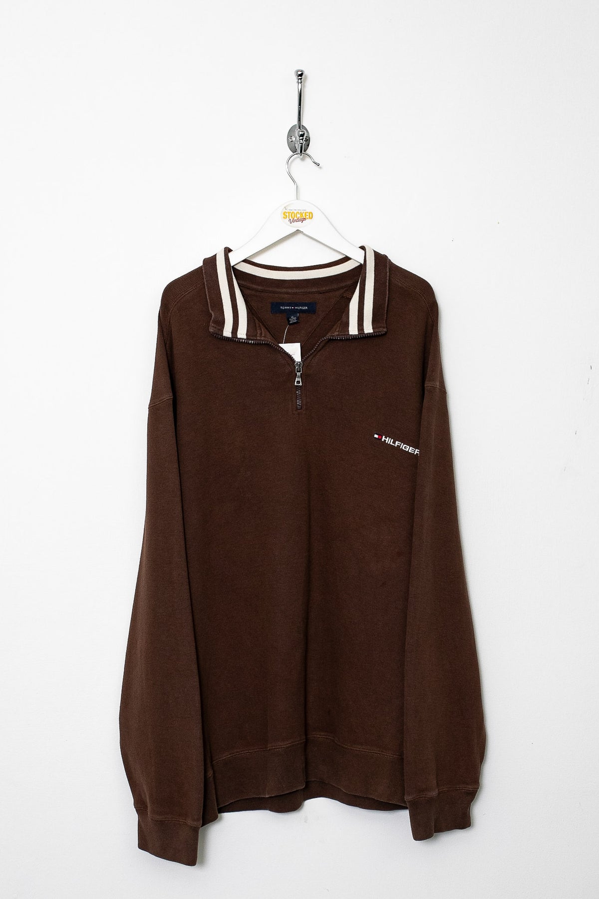 00s Tommy Hilfiger 1/4 Zip Sweatshirt (XL)