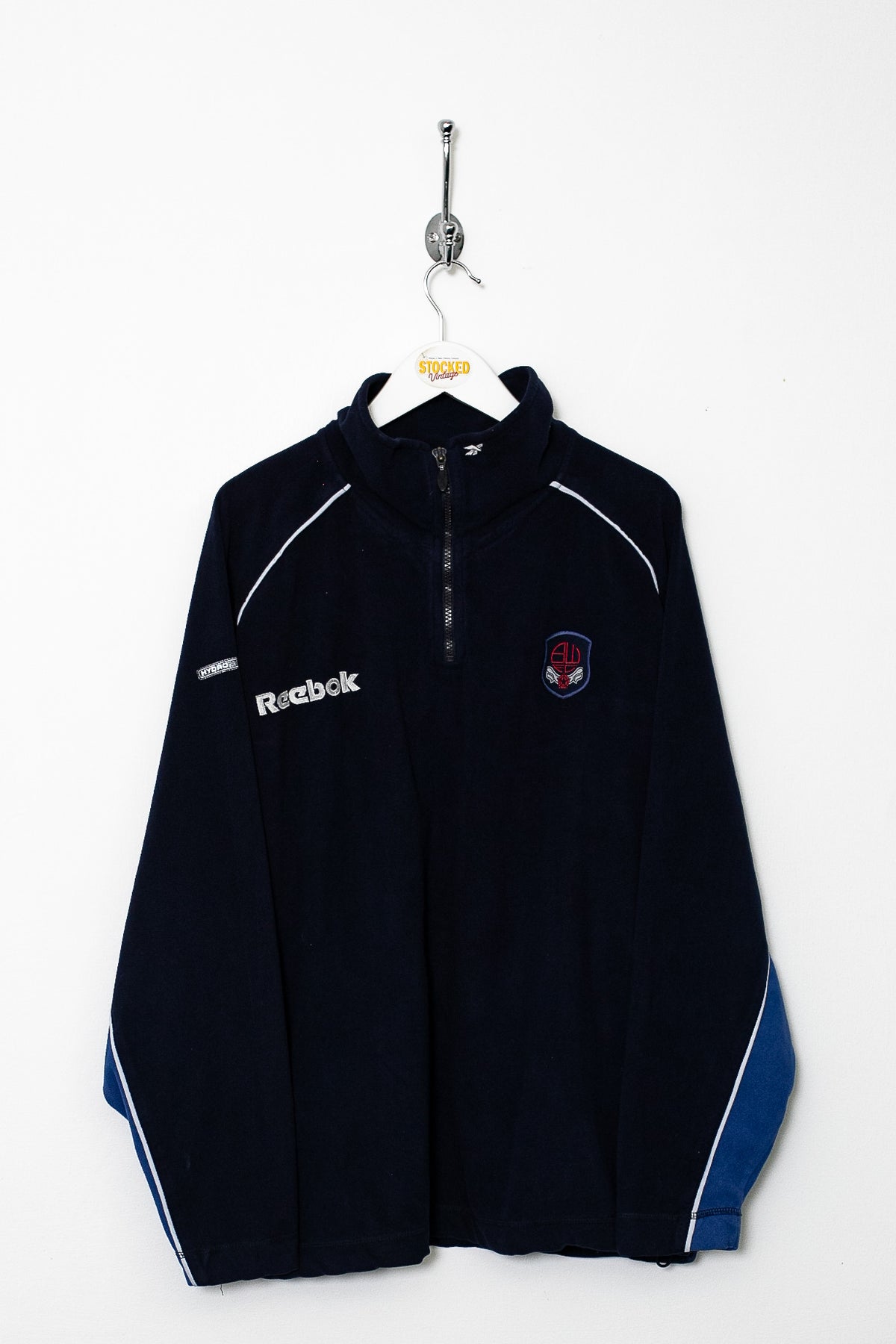 00s Reebok Bolton Wanderers 1/4 Zip Training Fleece (XL)