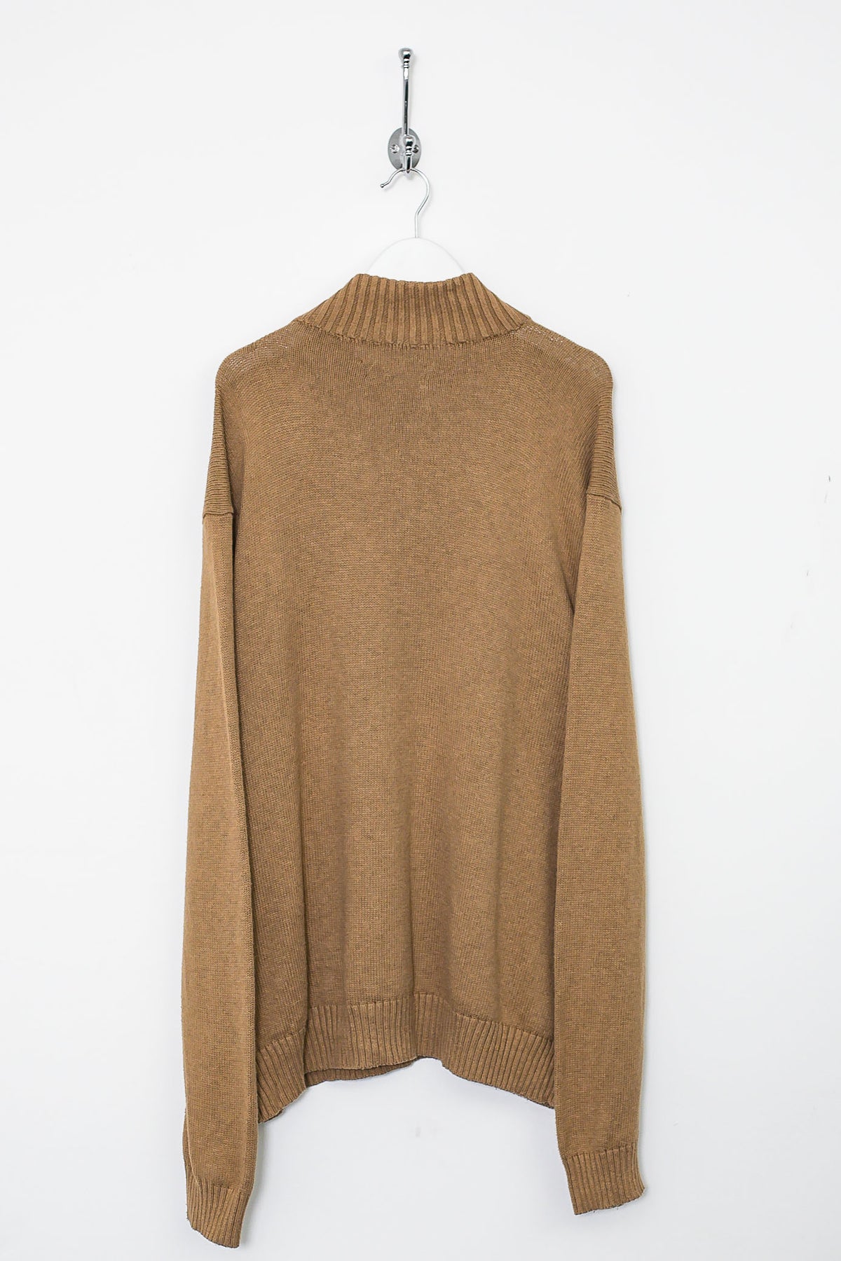 00s Ralph Lauren 1/4 Zip Knit Sweatshirt (XXL)