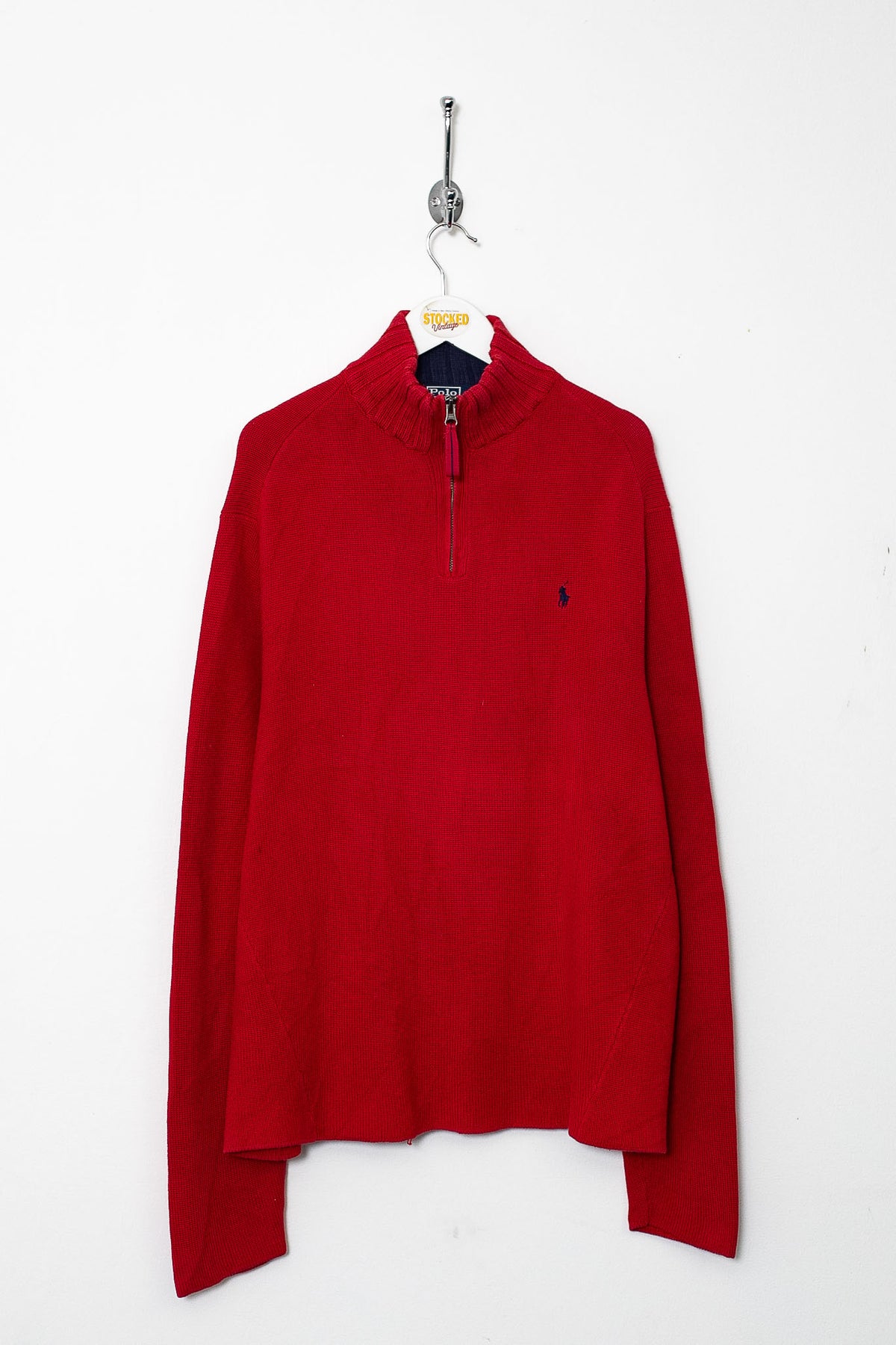 00s Ralph Lauren 1/4 Zip Knit Jumper (M)