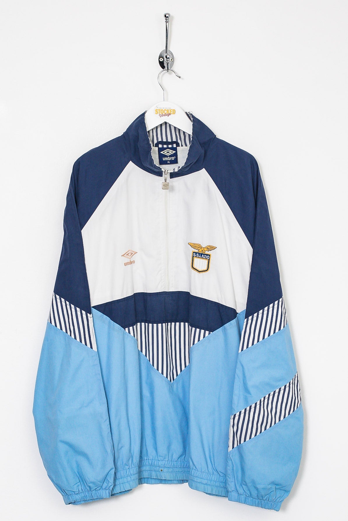 90s Umbro Lazio FC 1/4 Zip Jacket (XL)