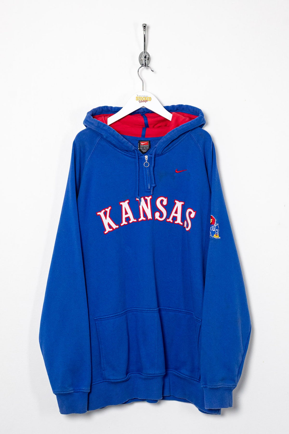 00s Nike Kansas 1/4 Zip Hoodie (XXL)