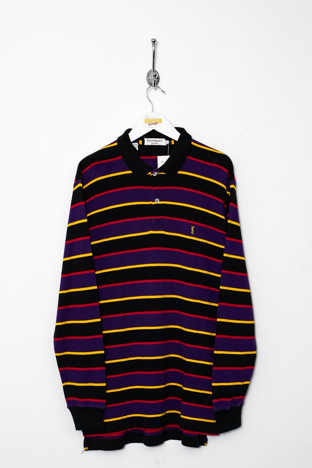 00s YSL Long Sleeve Polo Shirt (L)