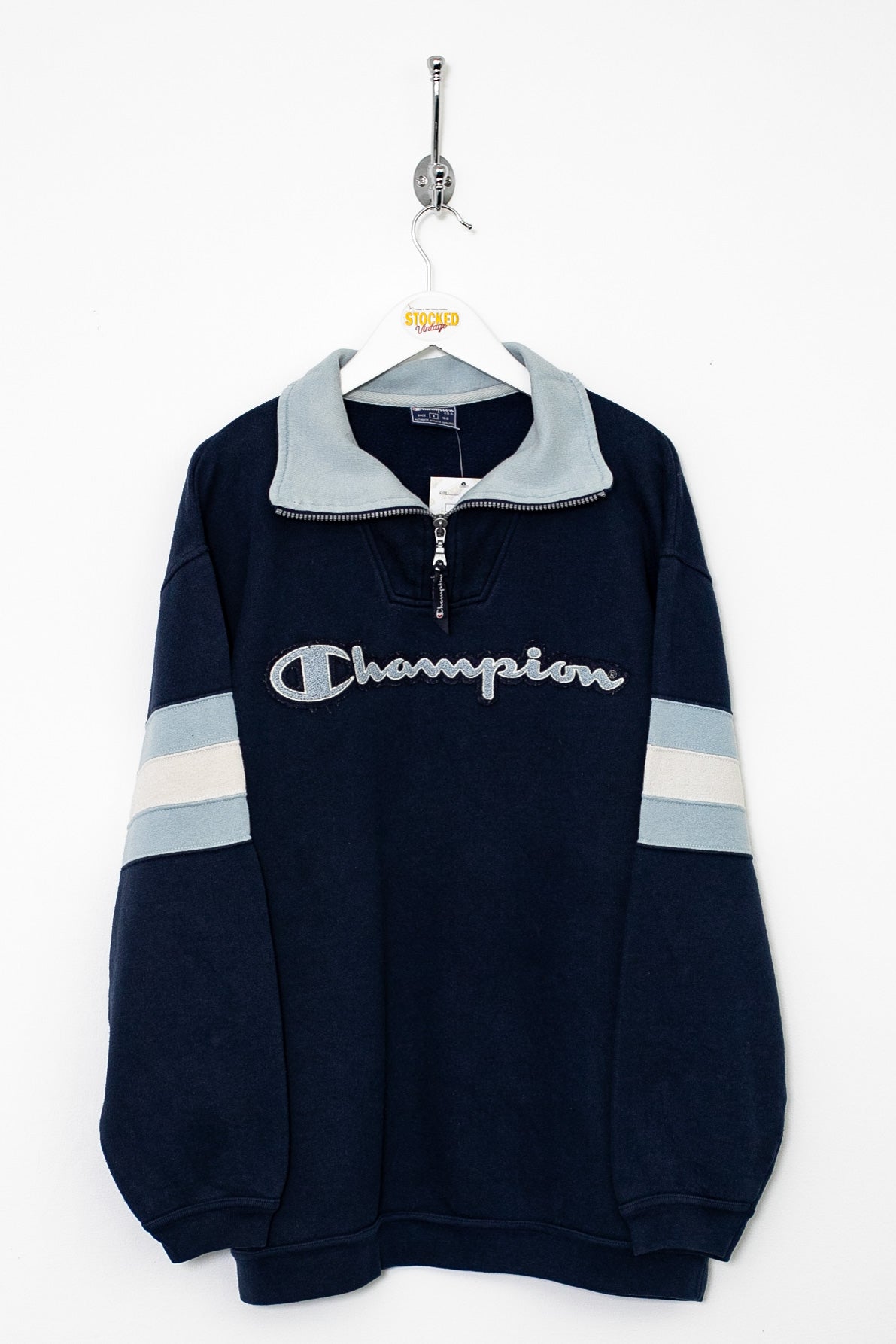 1/4 Zip – Vintage Champion Sweatshirt (S) 00s Stocked