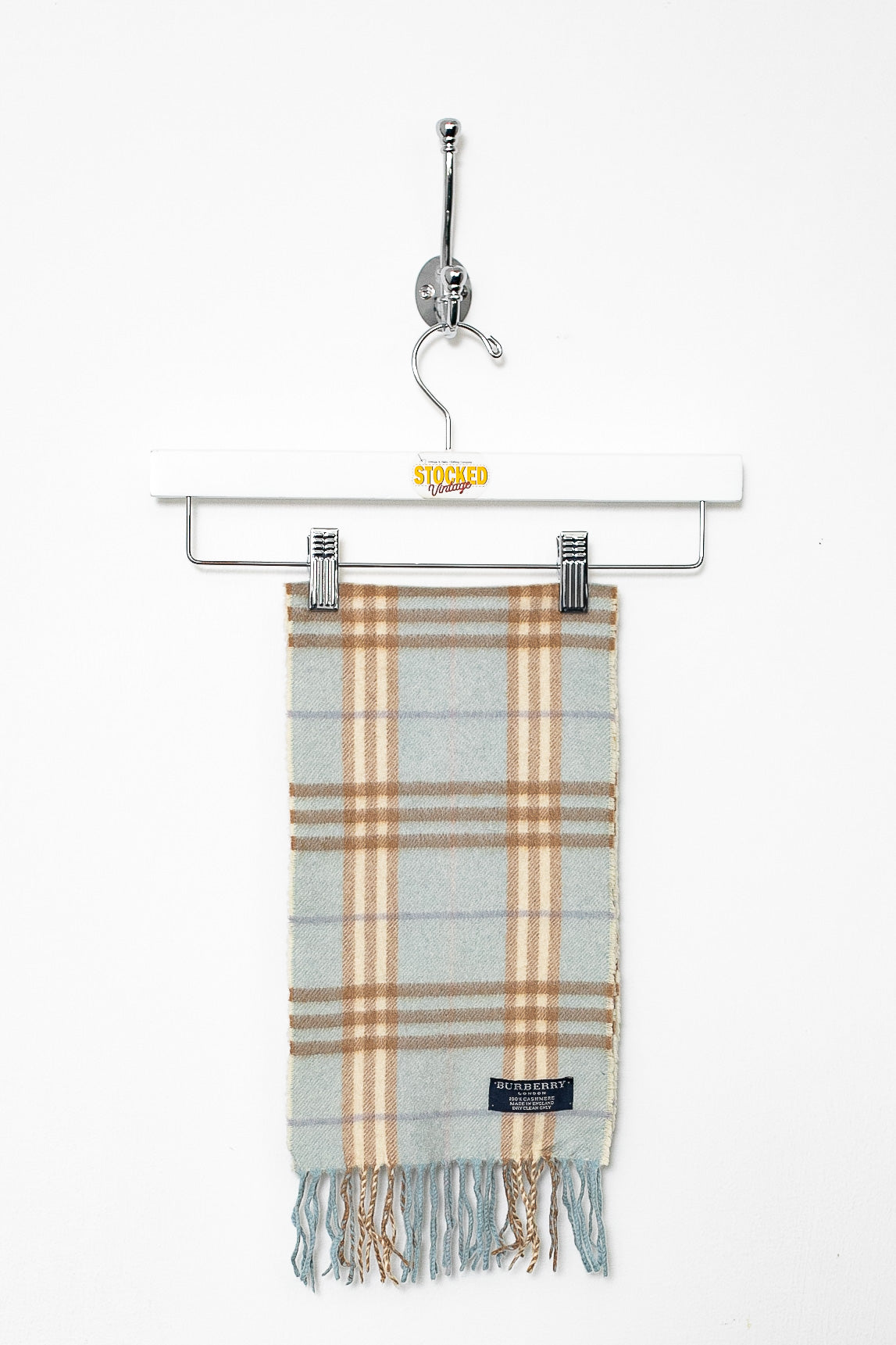 00s Burberry Nova Check Cashmere Scarf