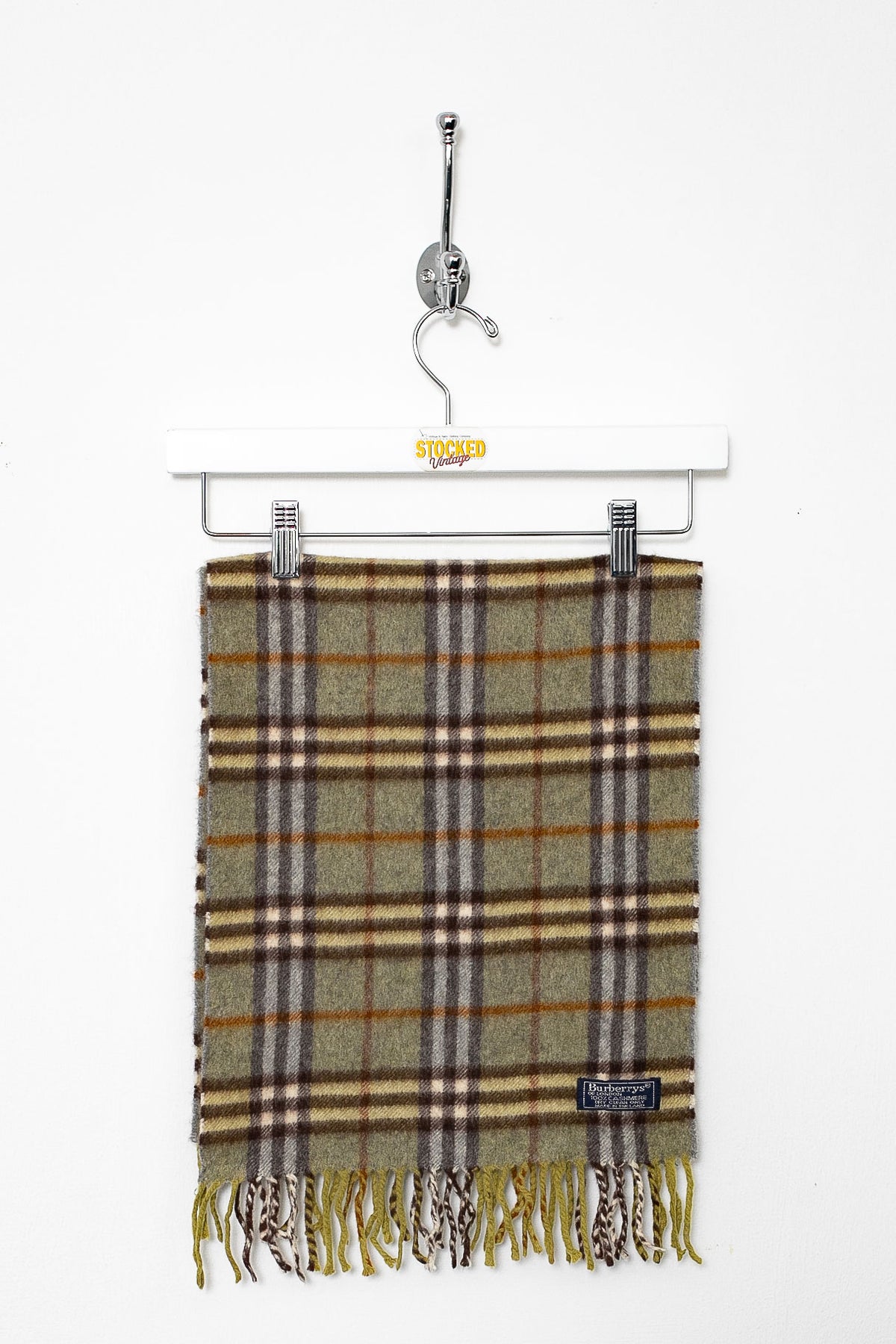 00s Burberry Nova Check Cashmere Scarf