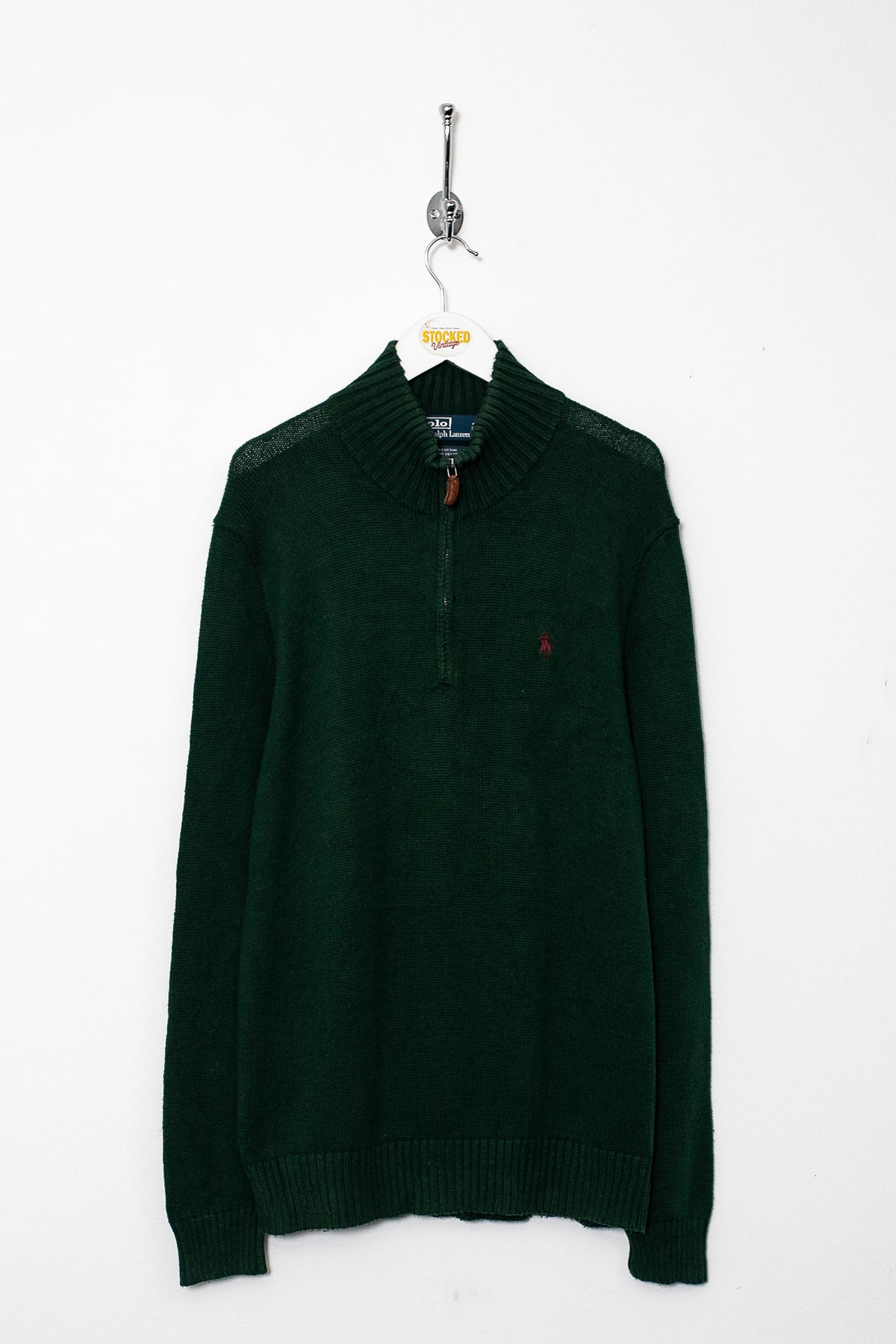 00s Ralph Lauren 1/4 Zip Knit Jumper (S)