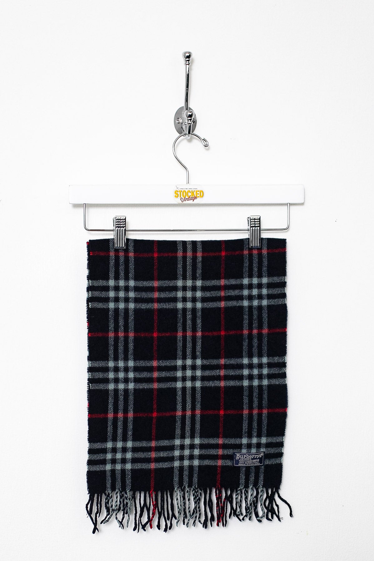 00s Burberry Nova Check Cashmere Scarf