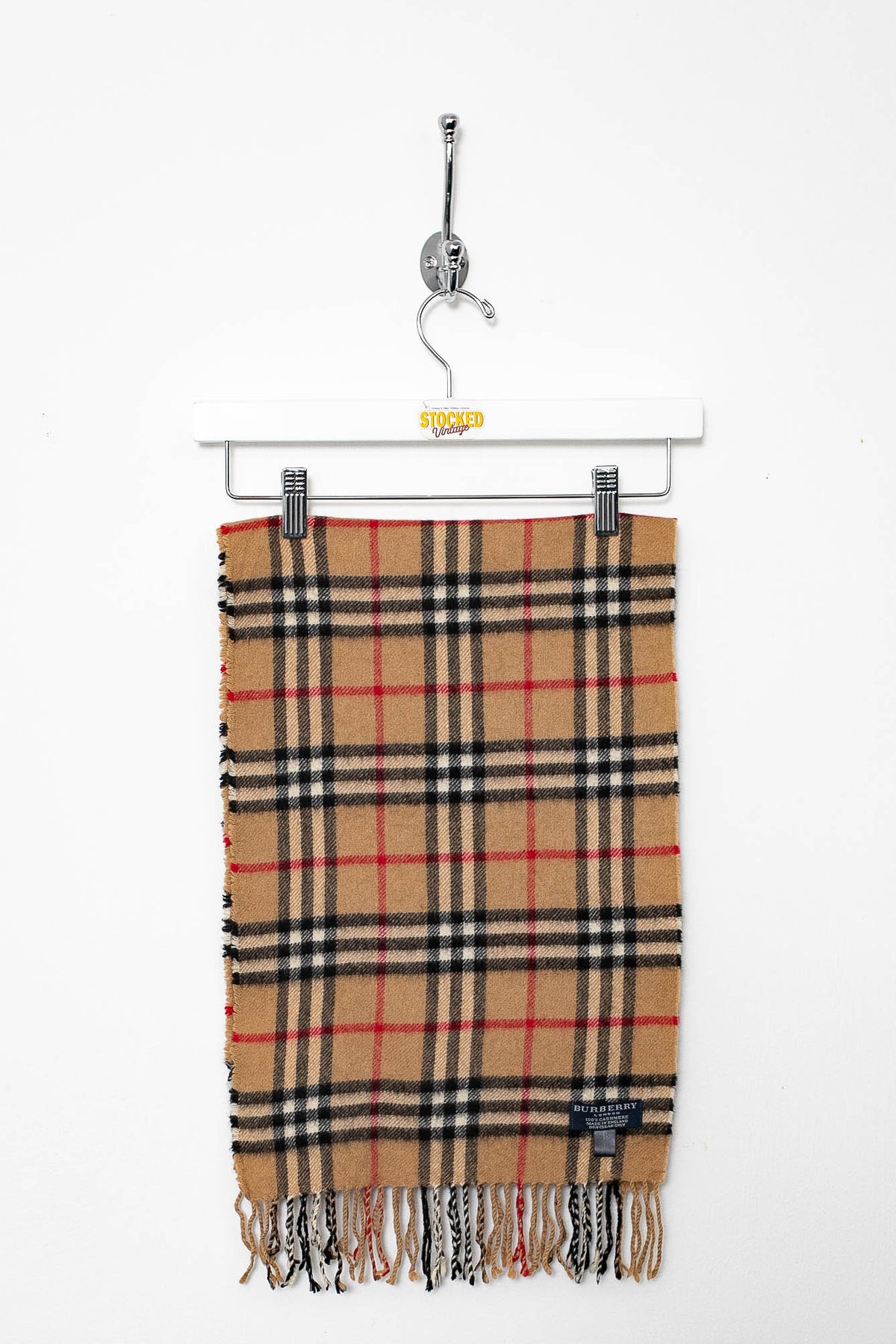 00s Burberry Nova Check Cashmere Scarf