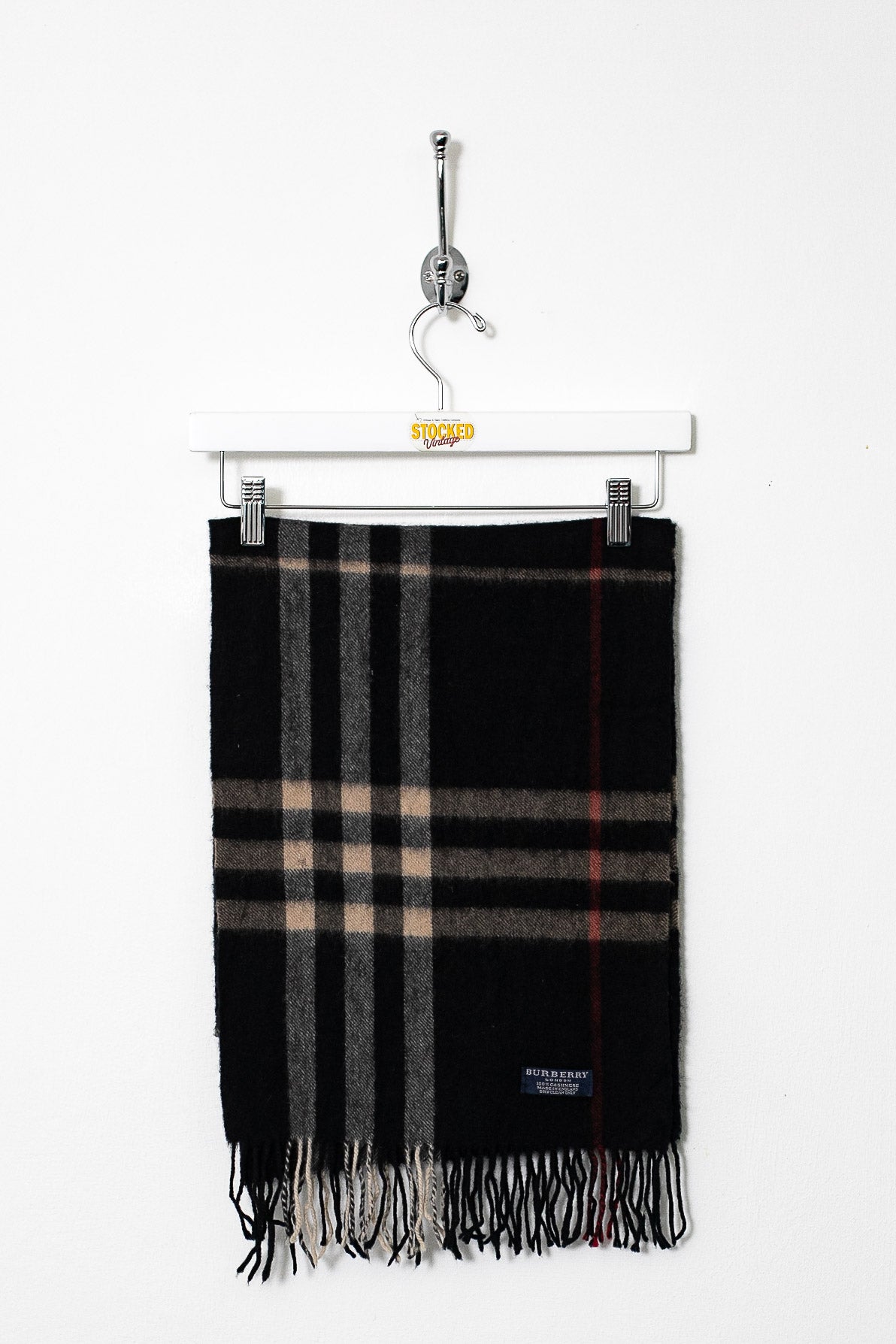 00s Burberry Nova Check Cashmere Scarf