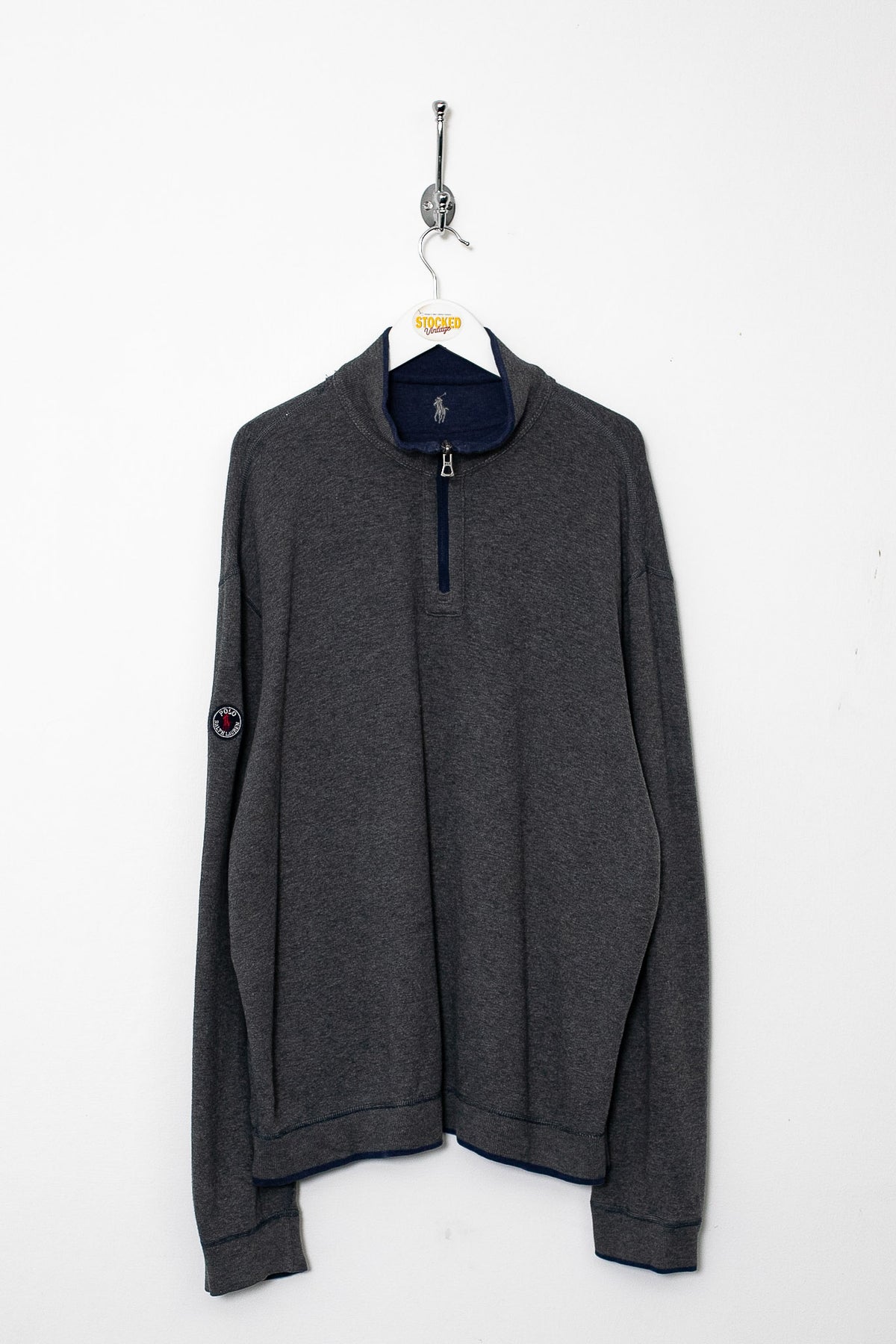 00s Ralph Lauren 1/4 Zip Reversible Sweatshirt (XL)