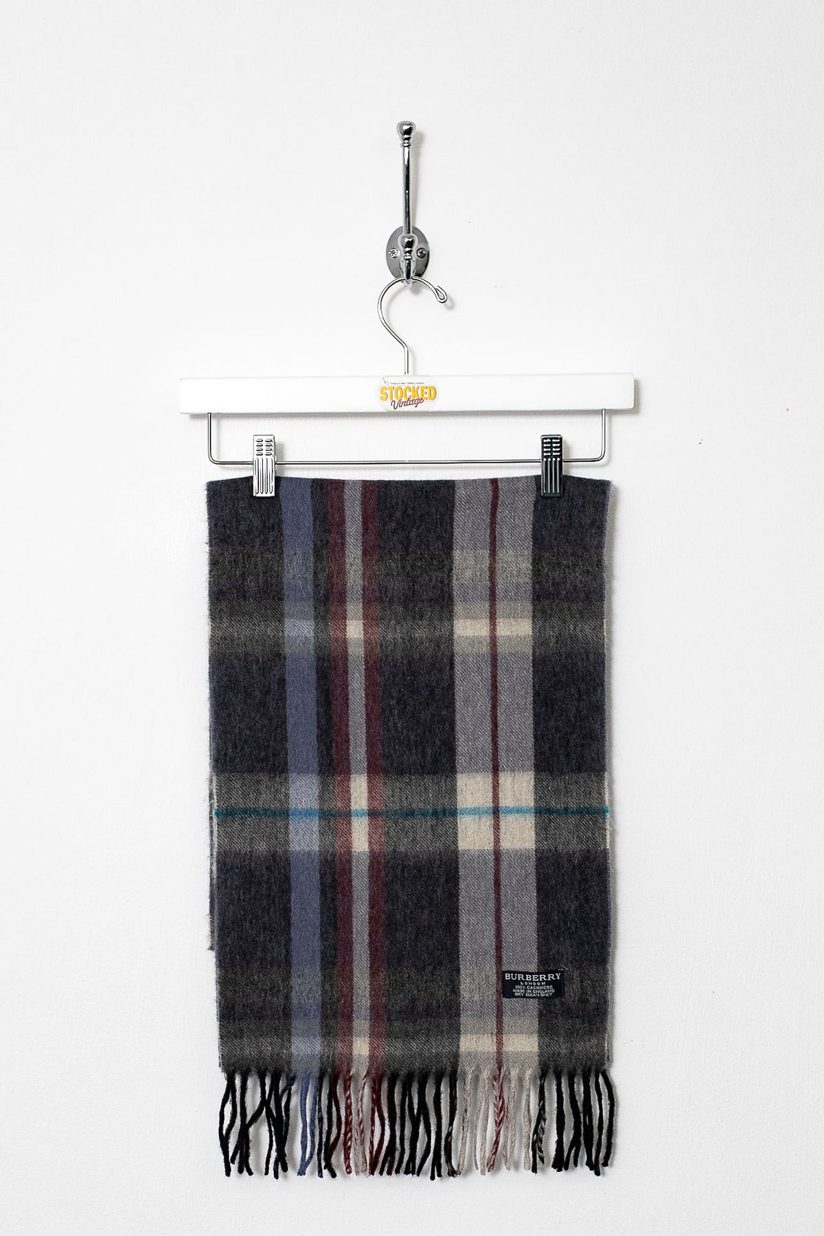 00s Burberry Nova Check Cashmere Scarf