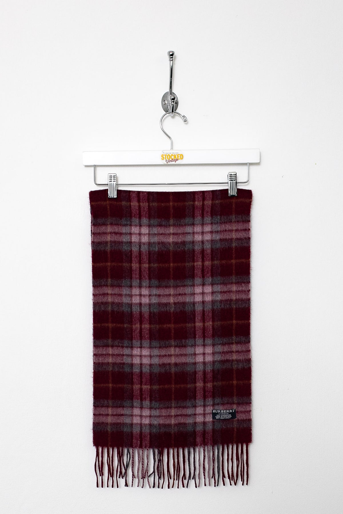 00s Burberry Nova Check Cashmere Scarf