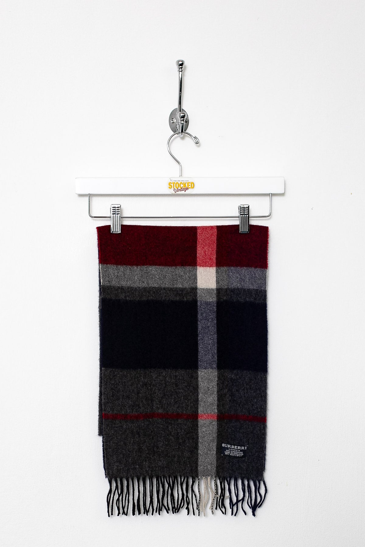 00s Burberry Nova Check Cashmere Scarf