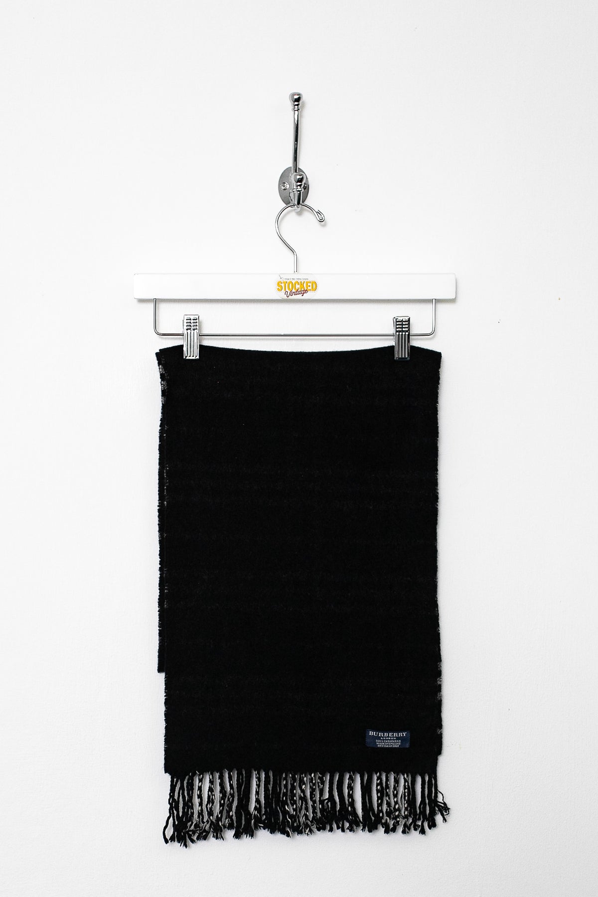 00s Burberry Nova Check Cashmere Scarf