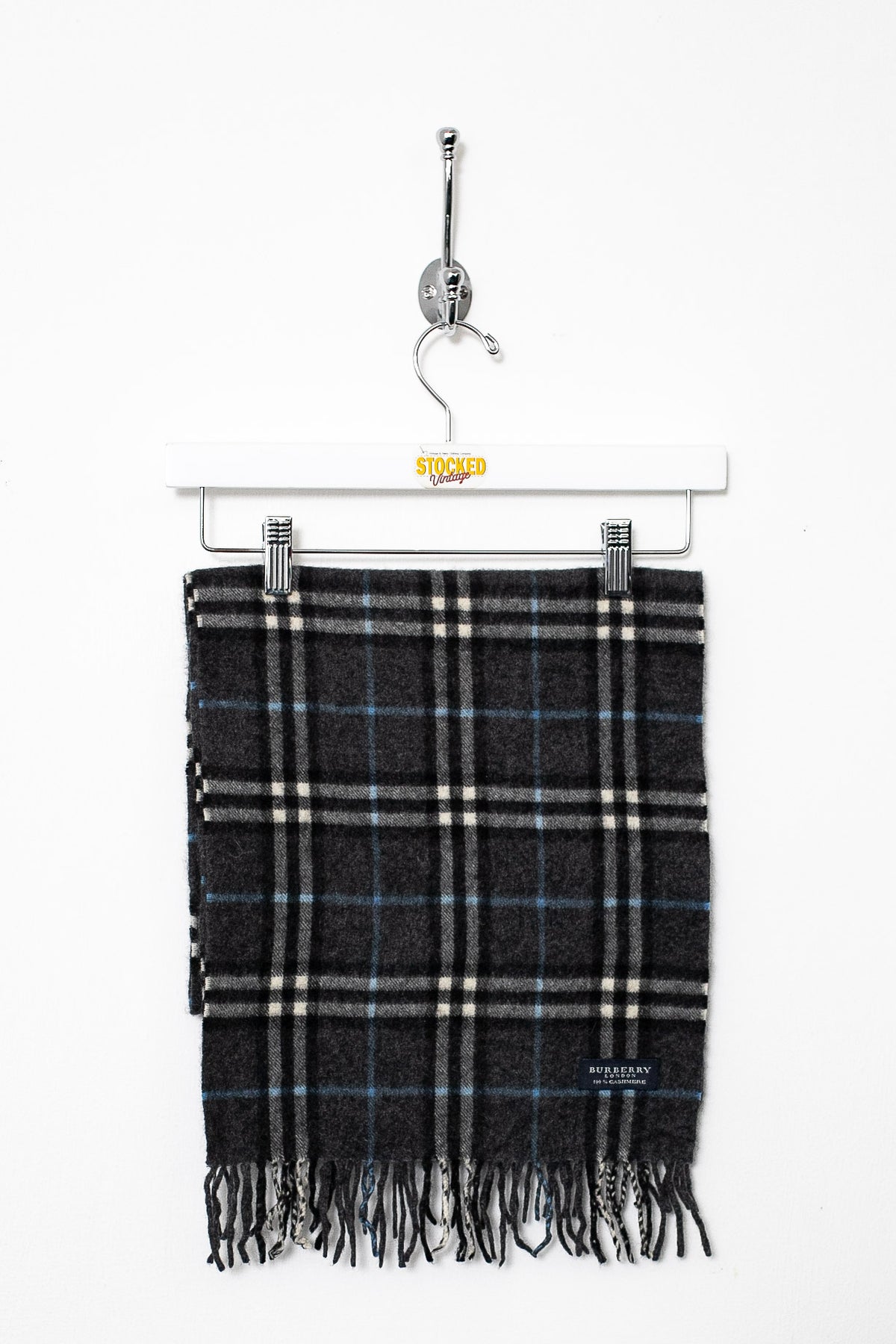 00s Burberry Nova Check Cashmere Scarf