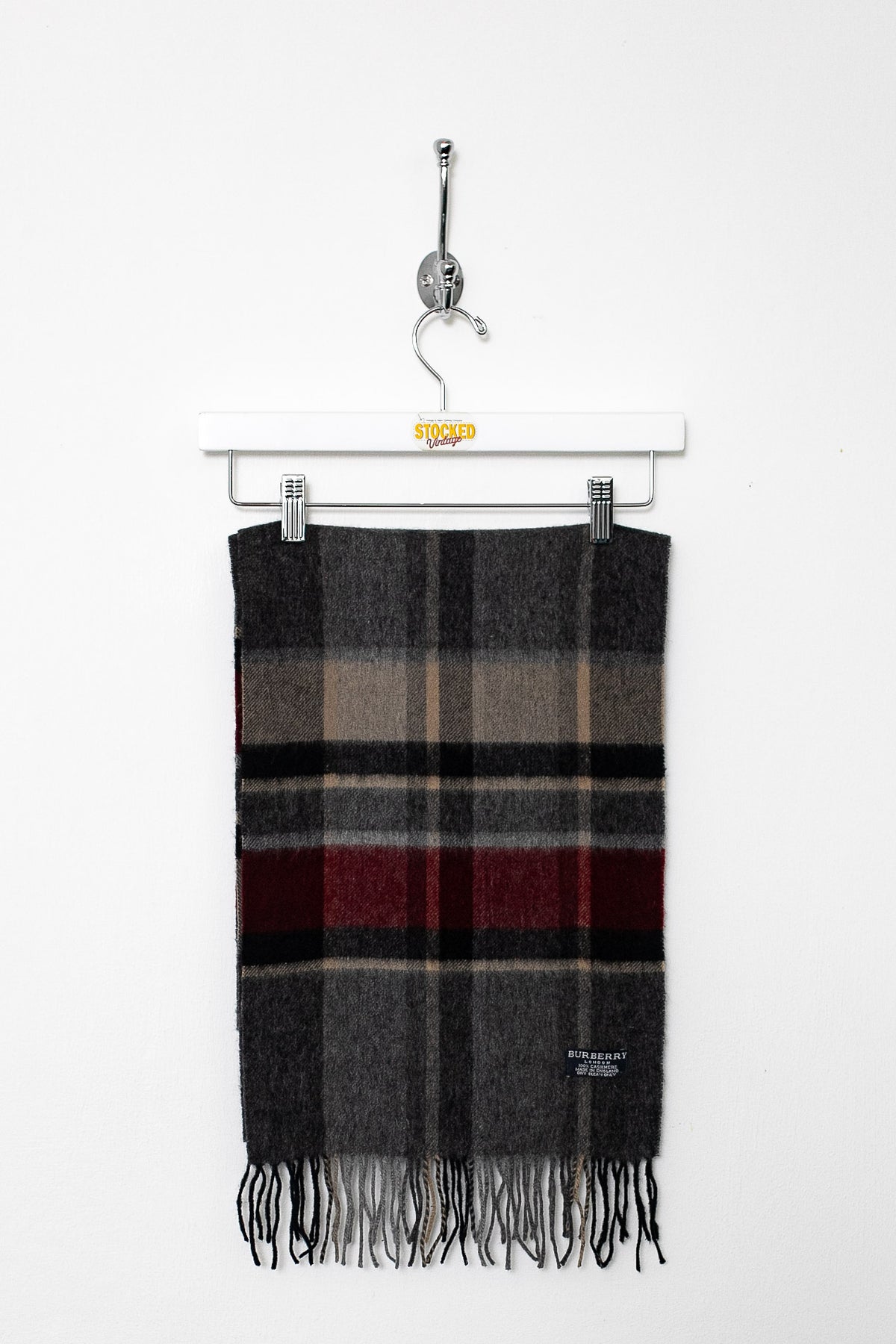00s Burberry Nova Check Cashmere Scarf