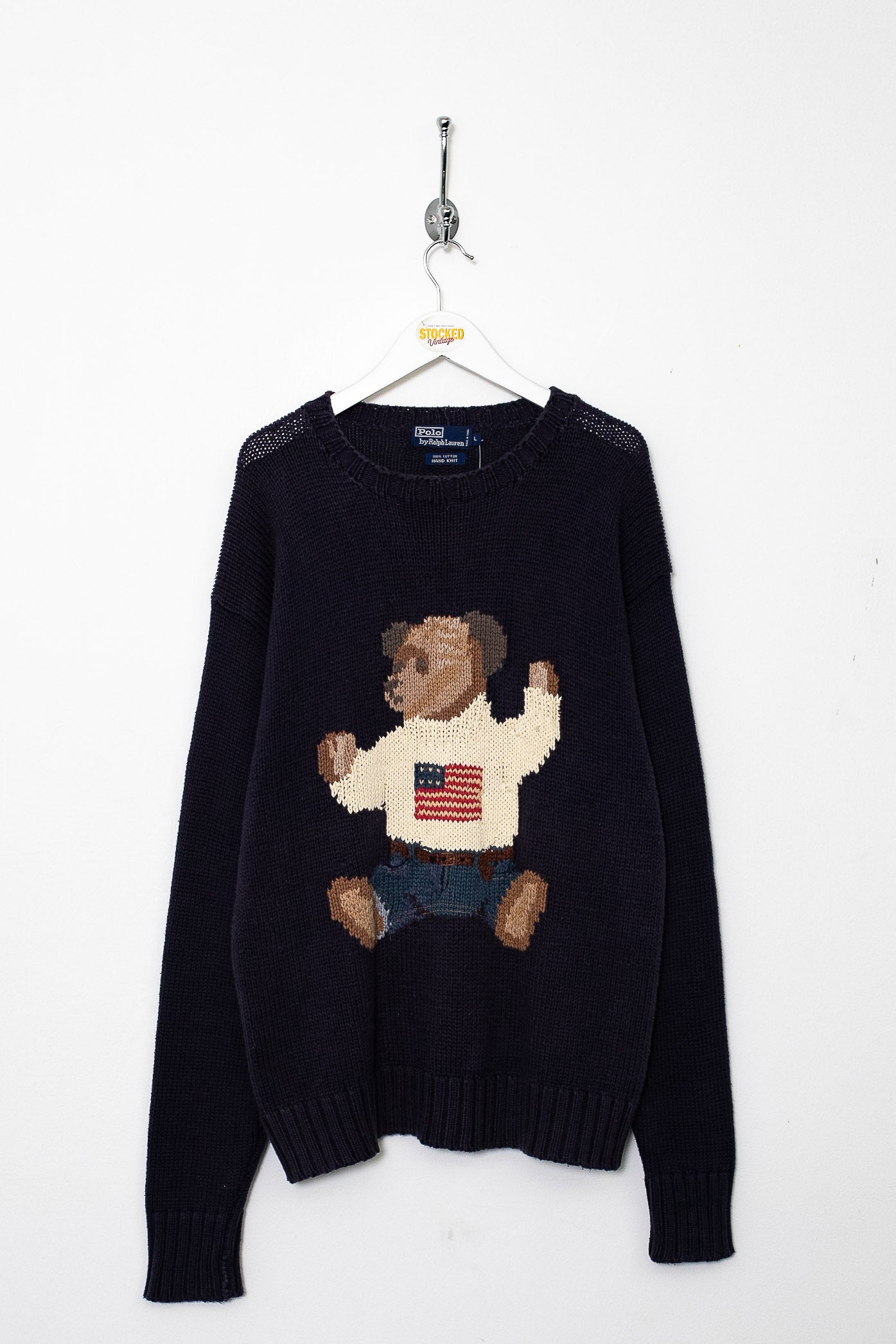 【希少品】90s’ POLO BEAR by RALPH LAUREN （L） Vintage 90s Polo Bear Polo Ralph Lauren White Polo Bear Goes