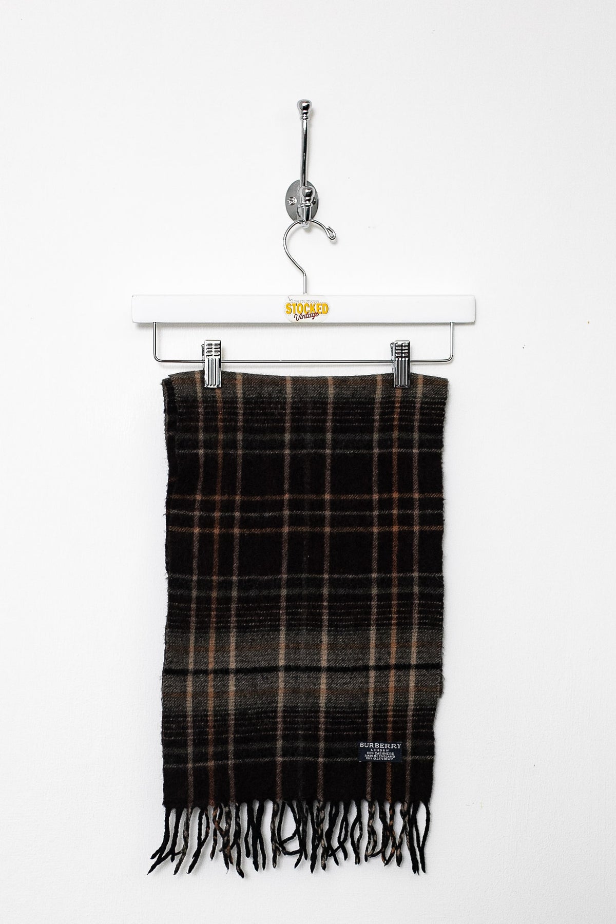 00s Burberry Nova Check Cashmere Scarf