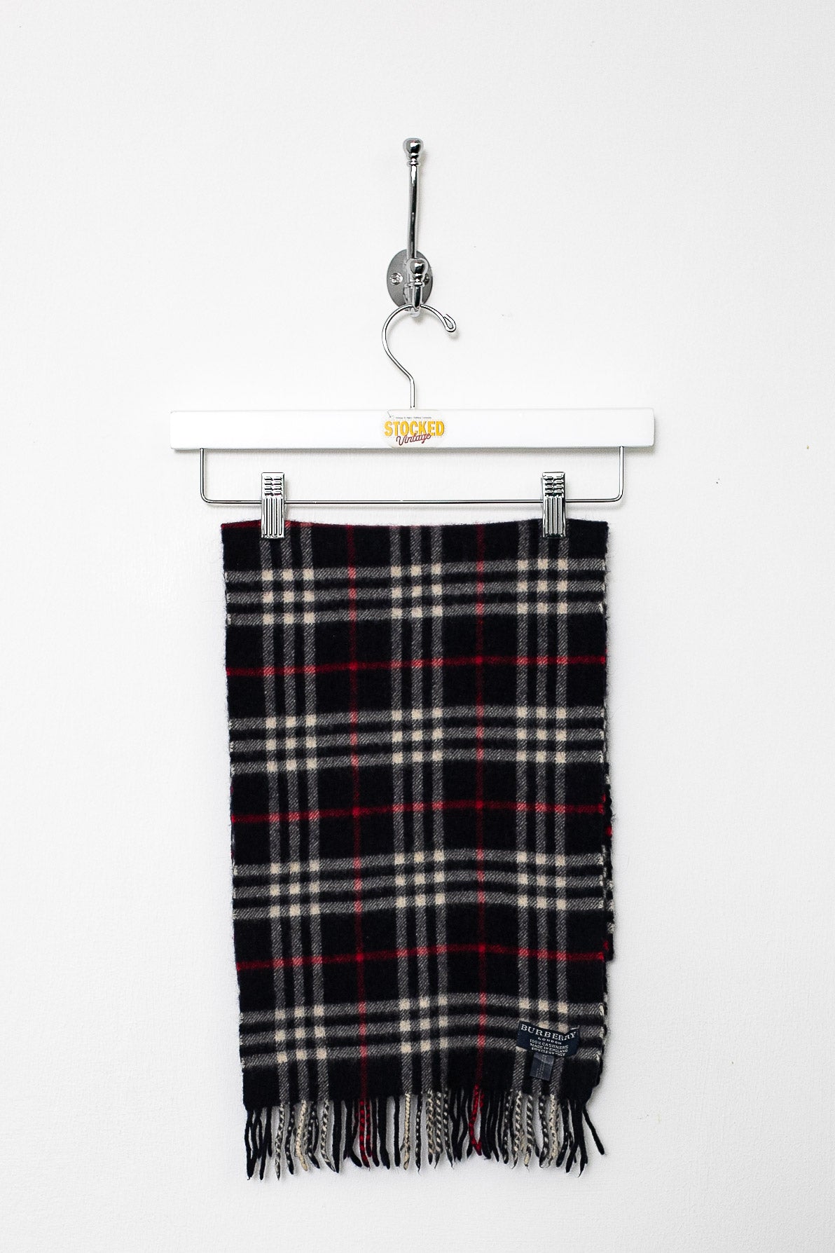 00s Burberry Nova Check Cashmere Scarf