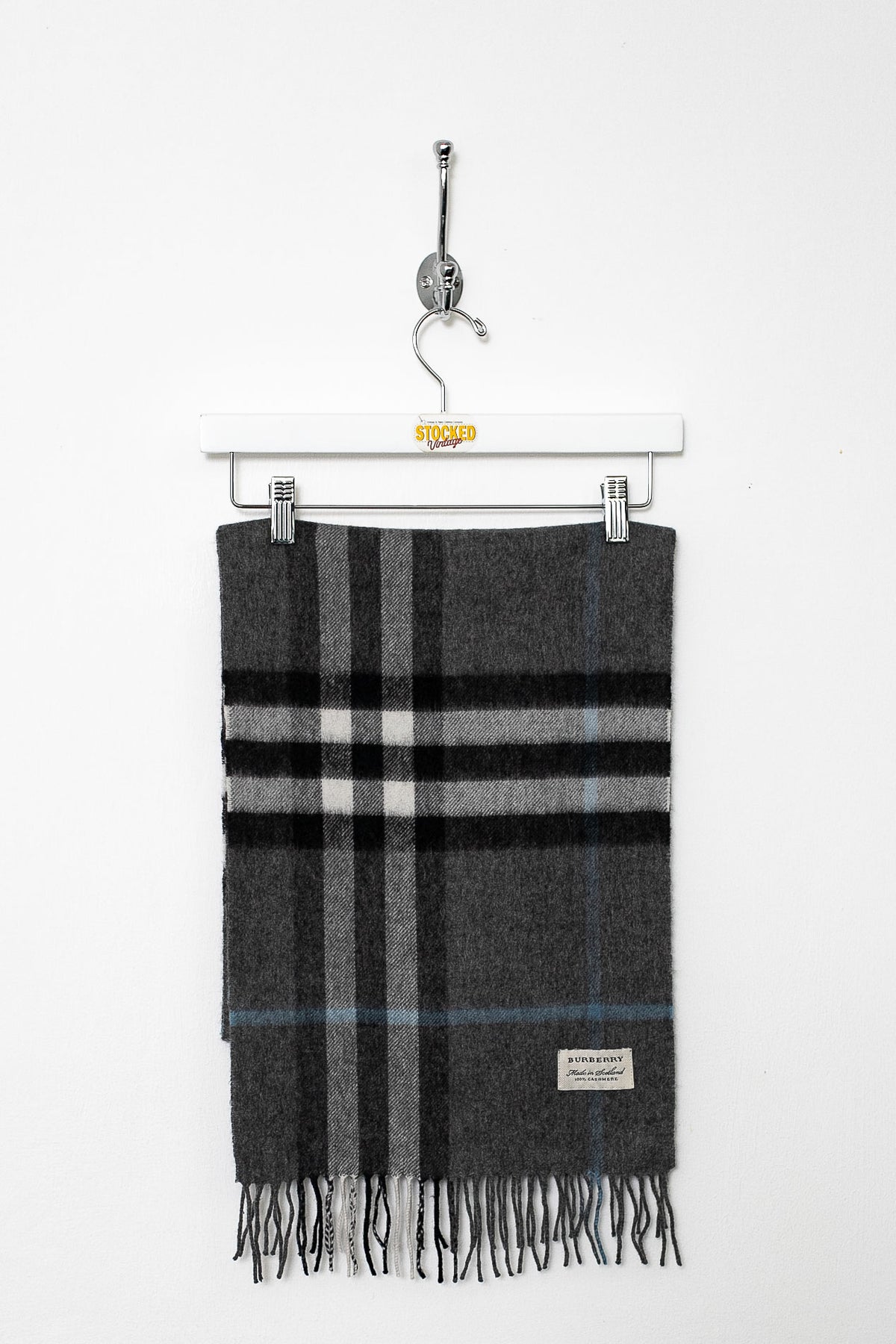 00s Burberry Nova Check Cashmere Scarf – Stocked Vintage