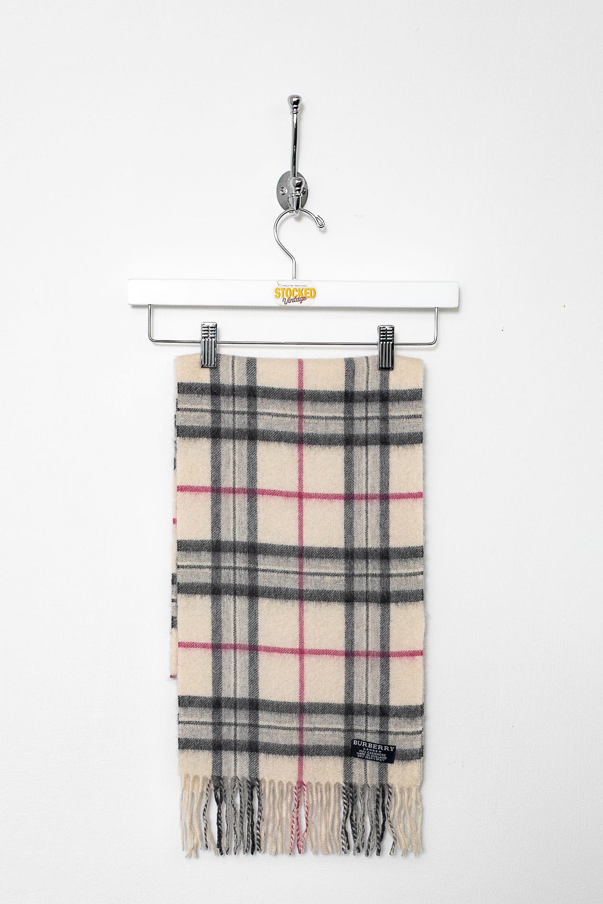 00s Burberry Nova Check Cashmere Scarf