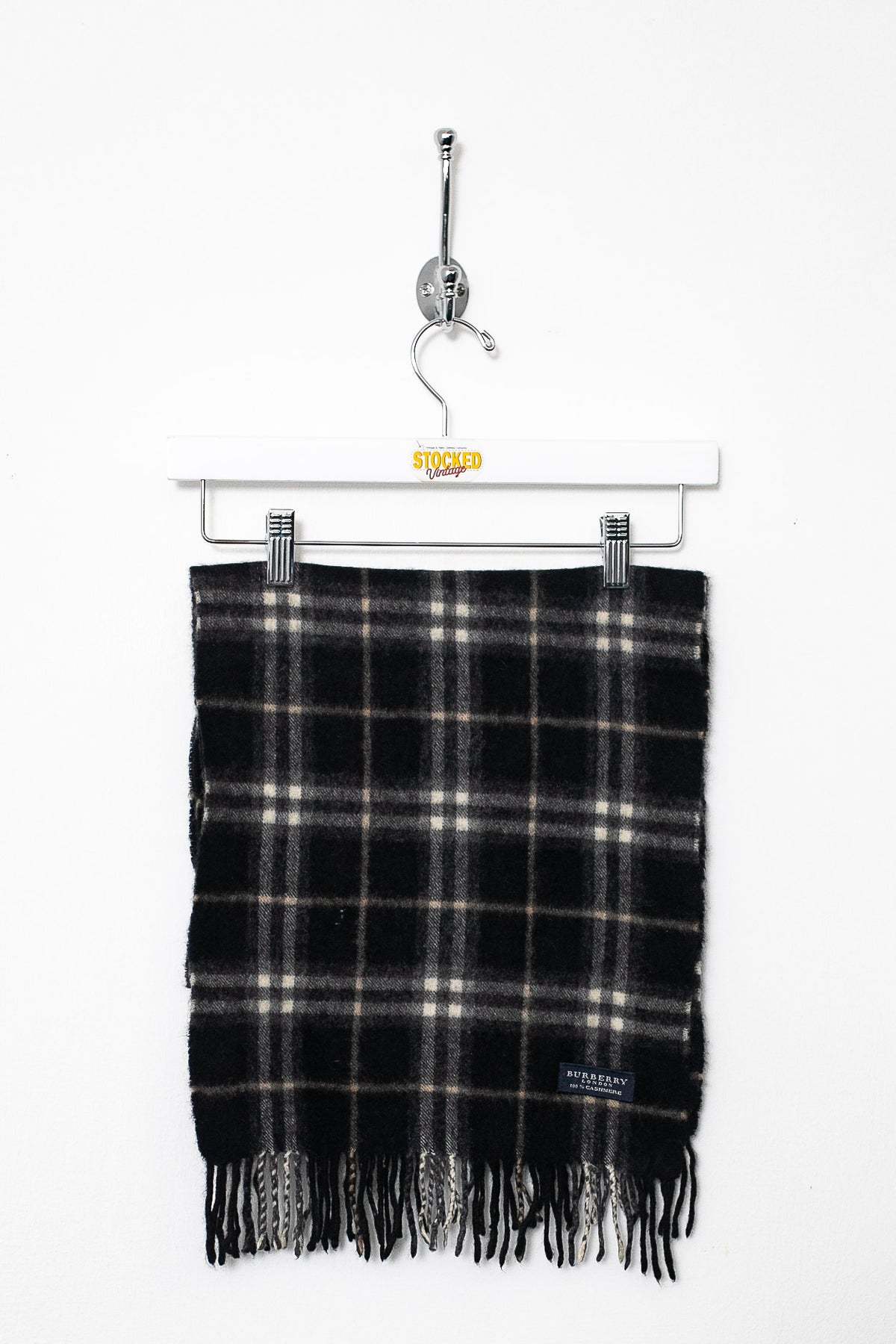 00s Burberry Nova Check Cashmere Scarf