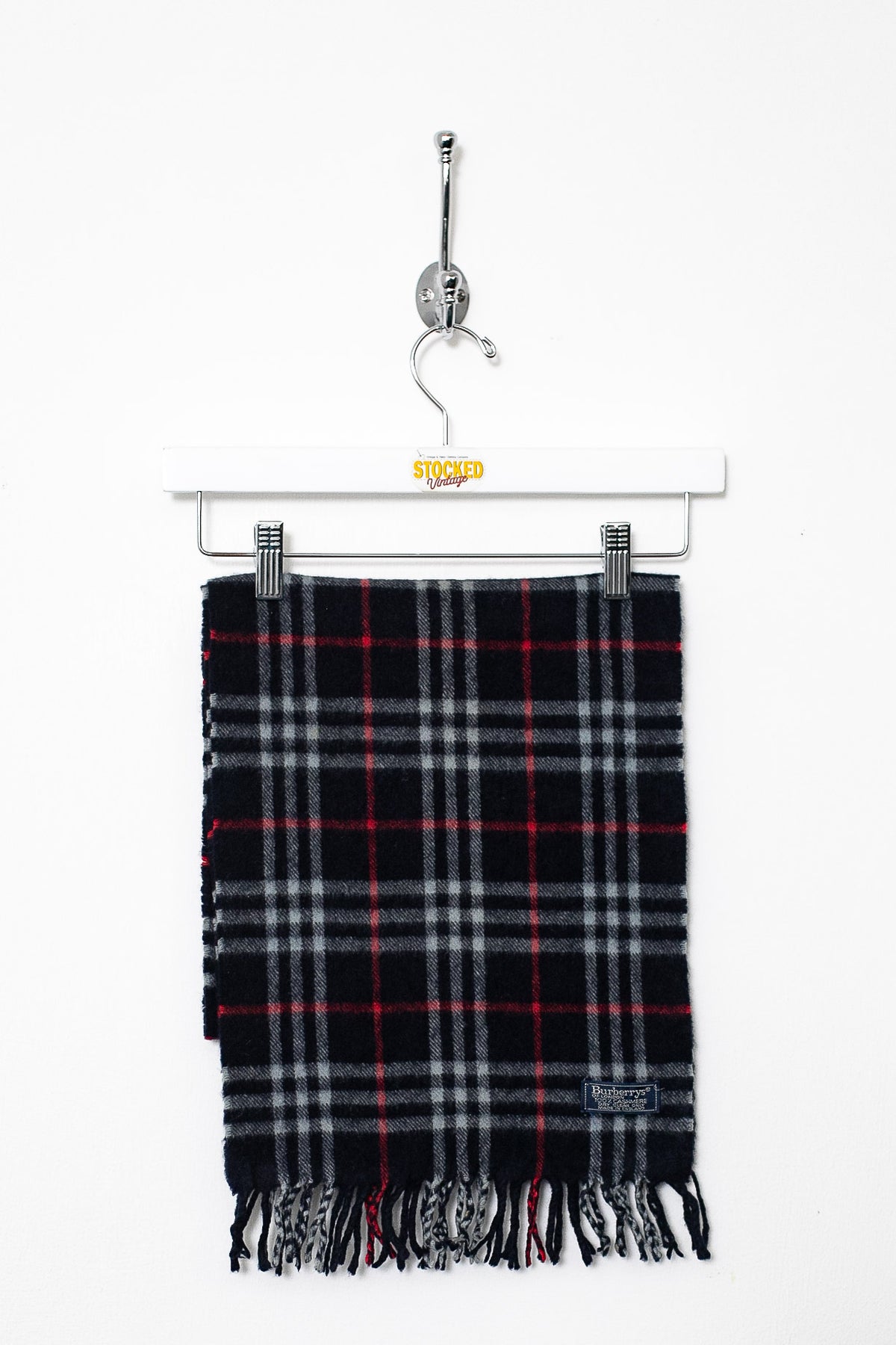 00s Burberry Nova Check Cashmere Scarf