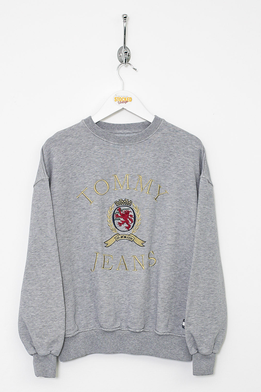 Tommy jeans crest crew hot sale sweatshirt