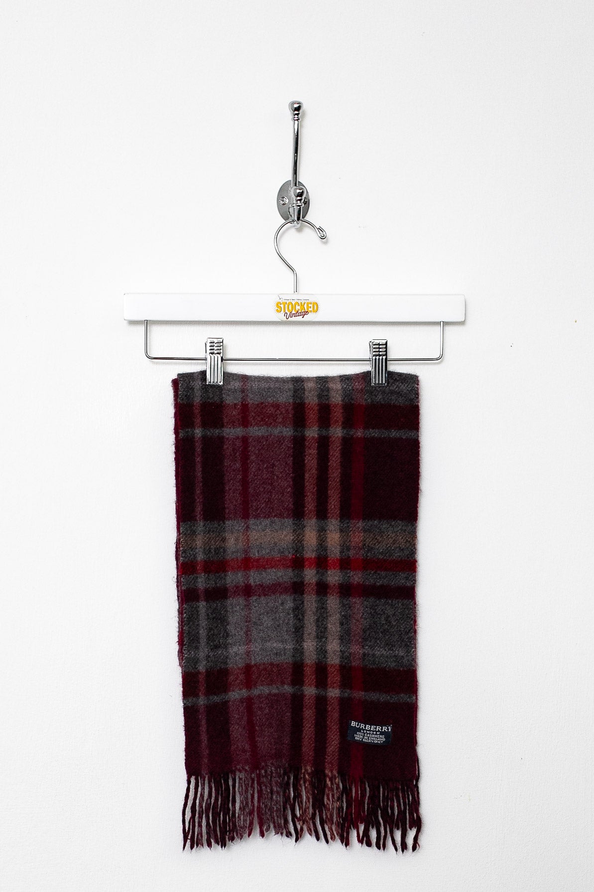 00s Burberry Nova Check Cashmere Scarf