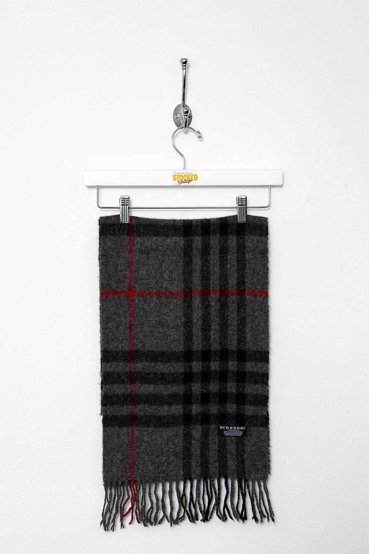 00s Burberry Nova Check Cashmere Scarf
