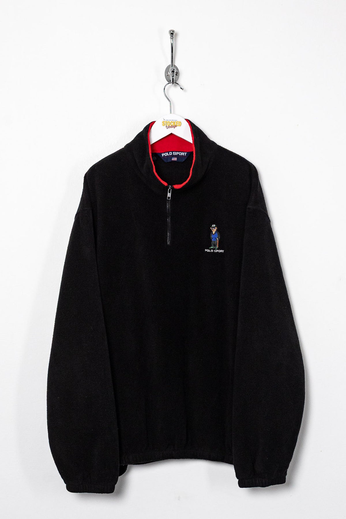 90s Ralph Lauren Polo Bear 1/4 Zip Fleece (XL)