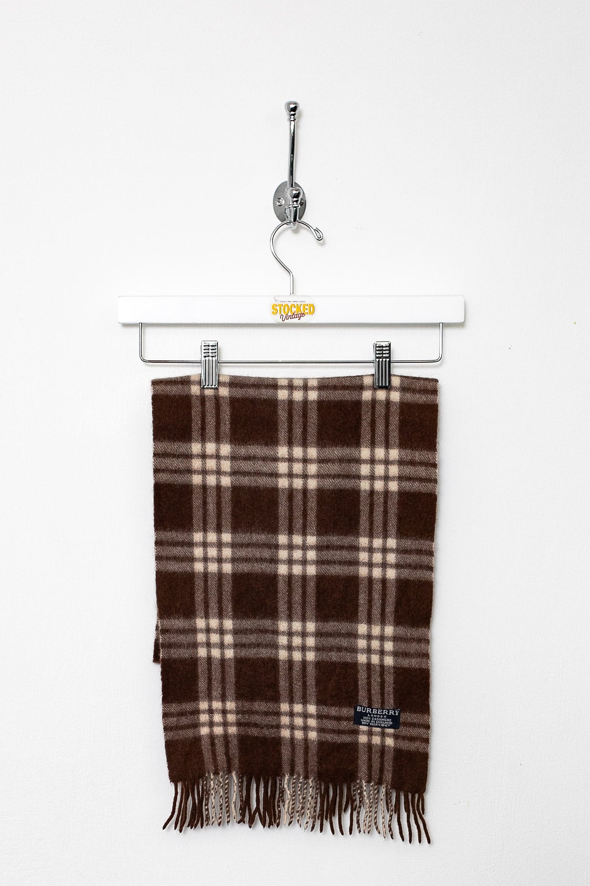 00s Burberry Nova Check Cashmere Scarf