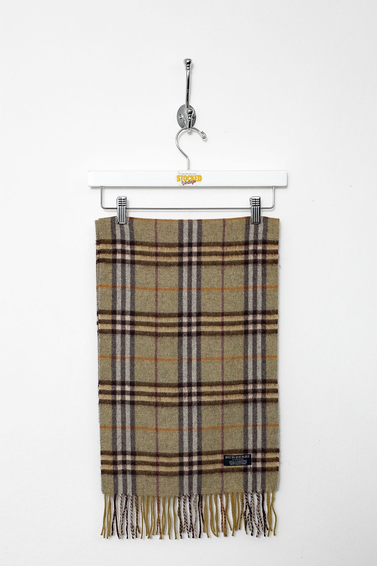 00s Burberry Nova Check Cashmere Scarf