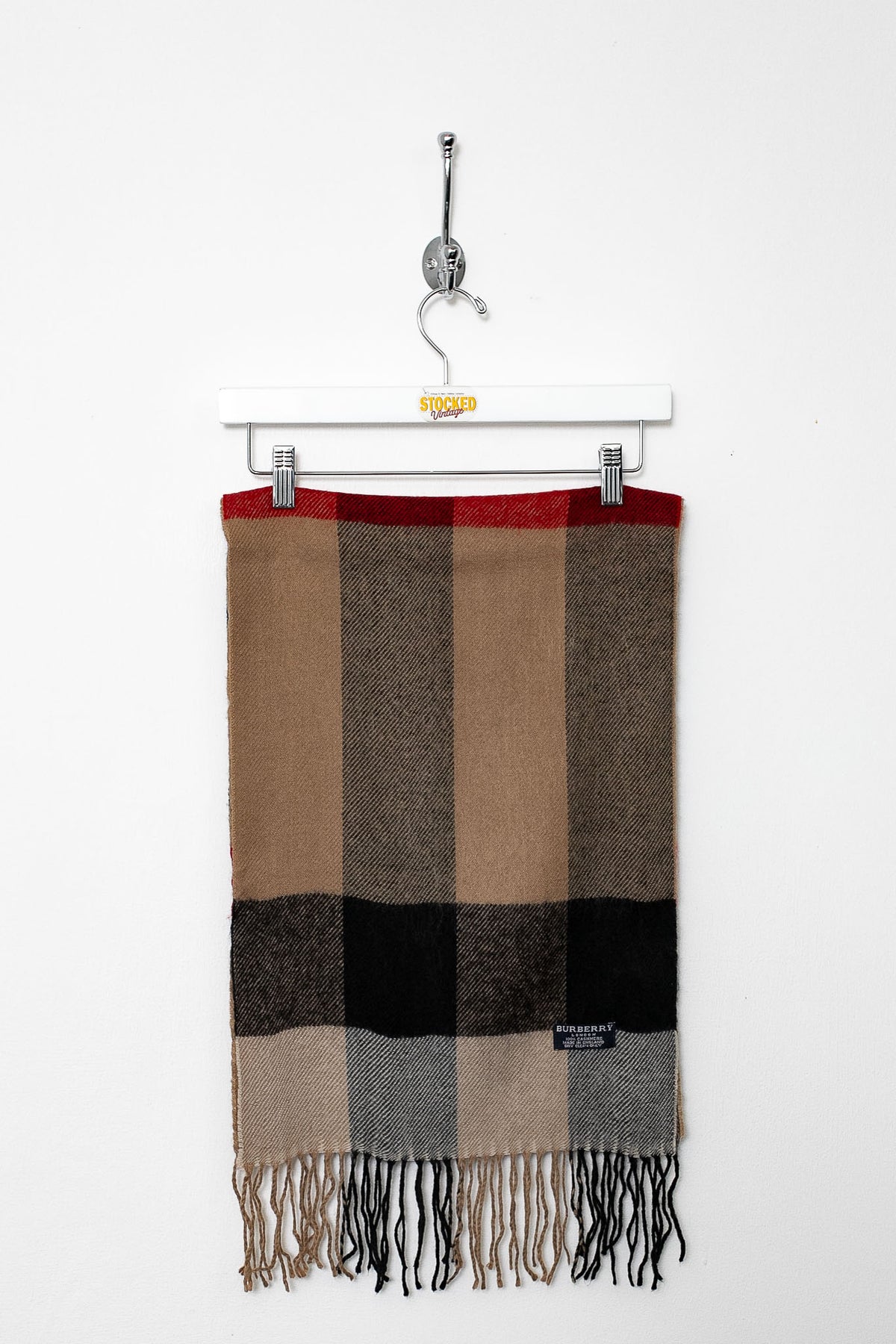 00s Burberry Nova Check Cashmere Scarf